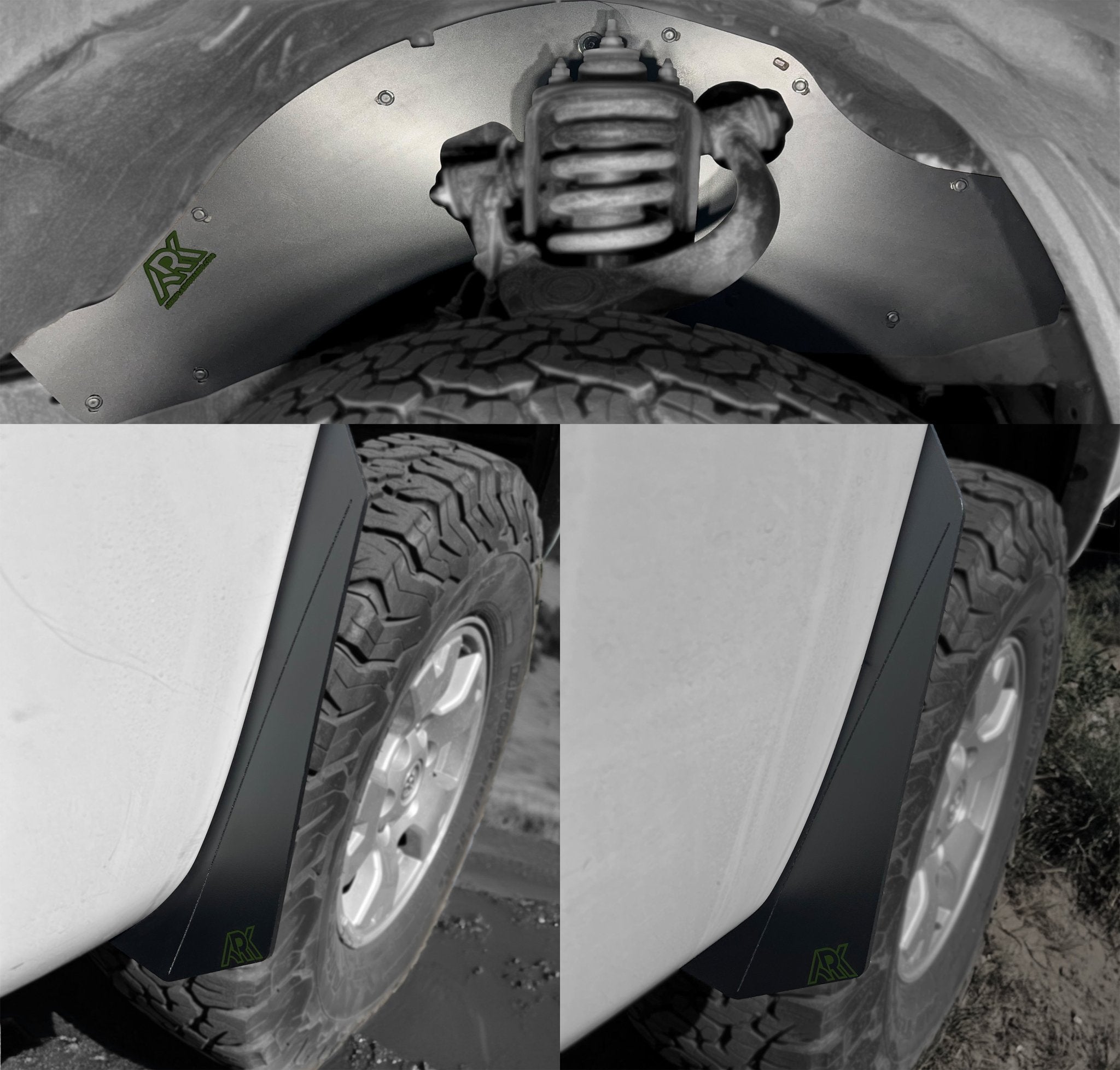 2005 - 2015 Toyota Tacoma TriXpoly Splash Guards & Micros - TEQ Offroad