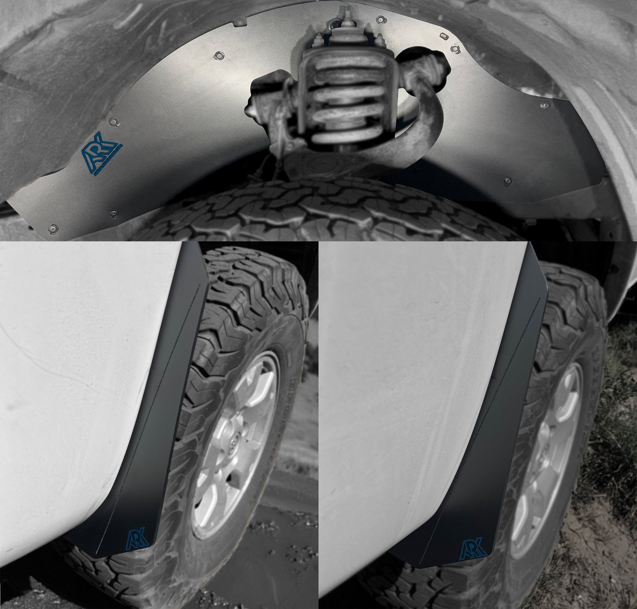 2005 - 2015 Toyota Tacoma TriXpoly Splash Guards & Micros - TEQ Offroad