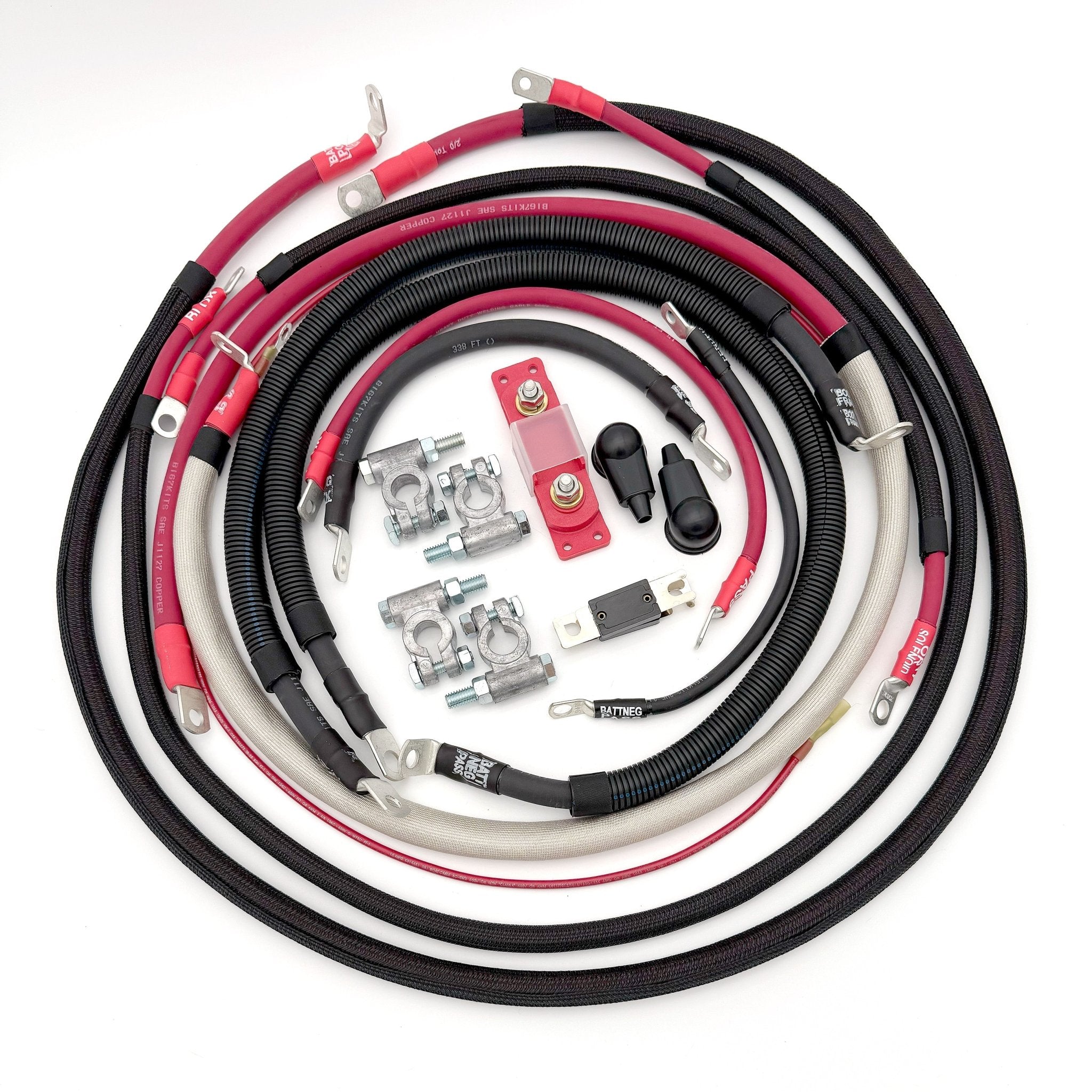 Ford Power Stroke 6.0 Diesel - F250/F350 Battery Cable Kit (2003 - 2007) - TEQ Offroad