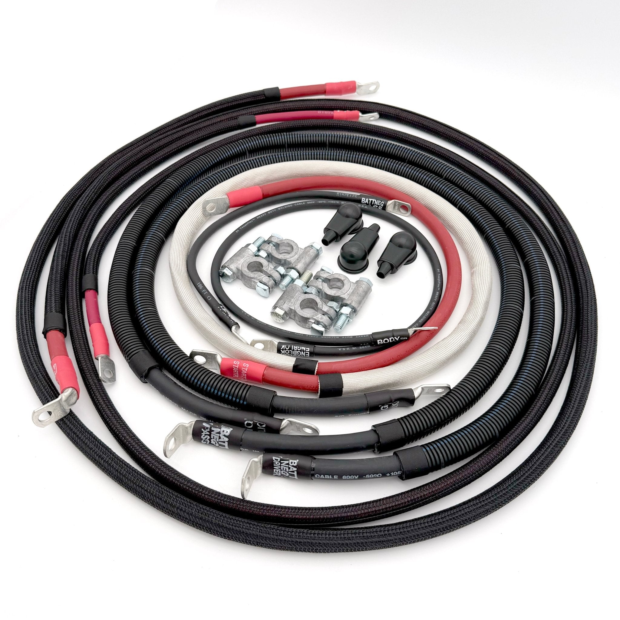 Ford Power Stroke 6.7 Diesel - F250/F350 Battery Cable Kit (2011 - 2016) - TEQ Offroad
