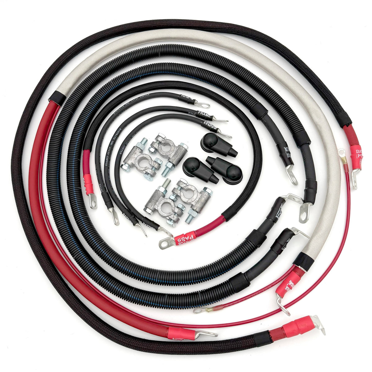 Ford Powerstroke 7.3 Diesel - F250/F350 OBS Battery Cable Kit (1990 - 1997) - TEQ Offroad