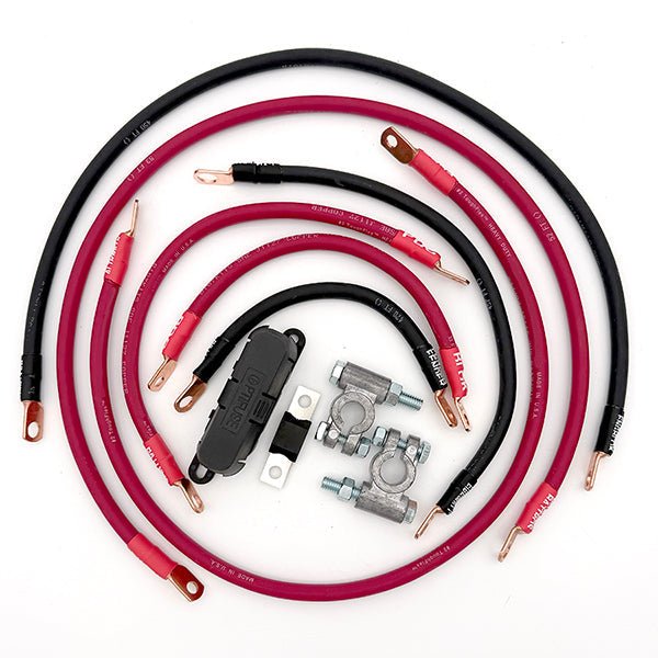 Jeep Comanche MJ Big 7 Battery Cable Kit (1987 - 1992) - TEQ Offroad