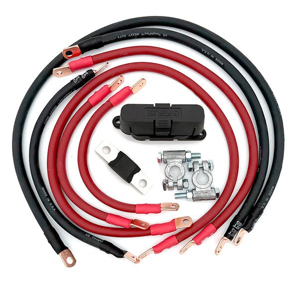 Jeep Wrangler TJ / LJ Big 7 Battery Cable Kit (1997 - 2006) - TEQ Offroad