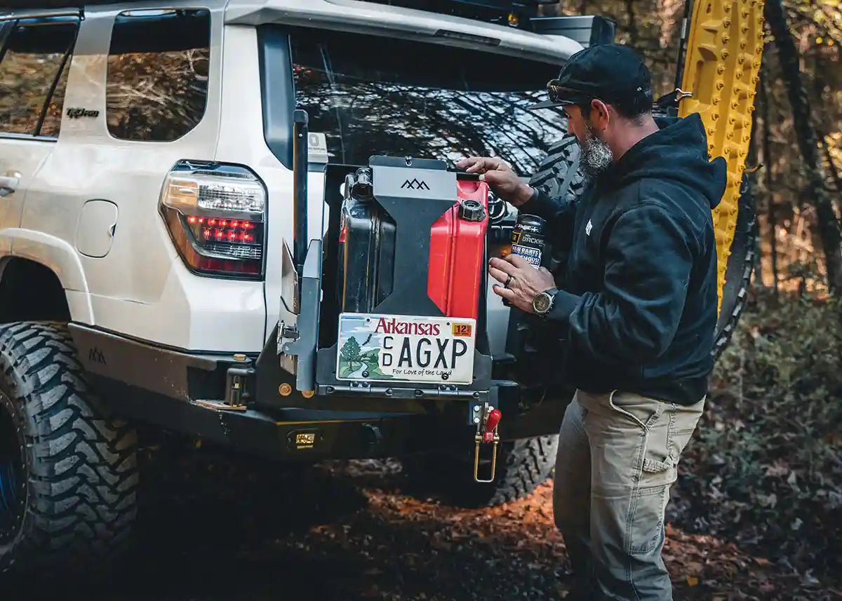 Jerry's Can Holder - Dual Universal Jerry Can Carrier - TEQ Offroad