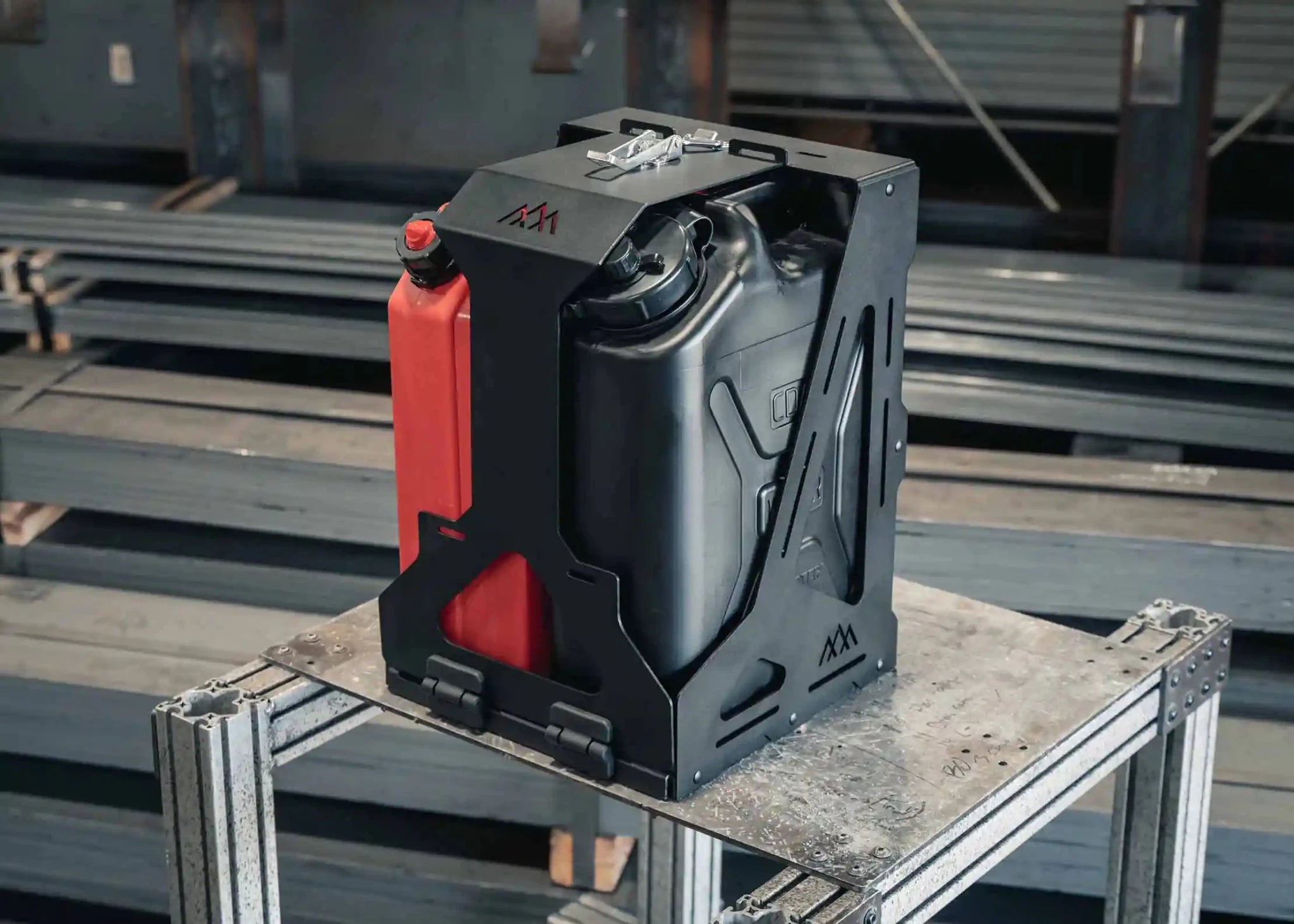 Jerry's Can Holder - Dual Universal Jerry Can Carrier - TEQ Offroad