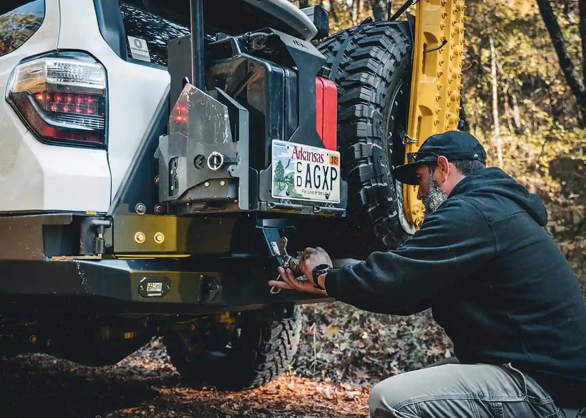 Jerry's Can Holder - Dual Universal Jerry Can Carrier - TEQ Offroad