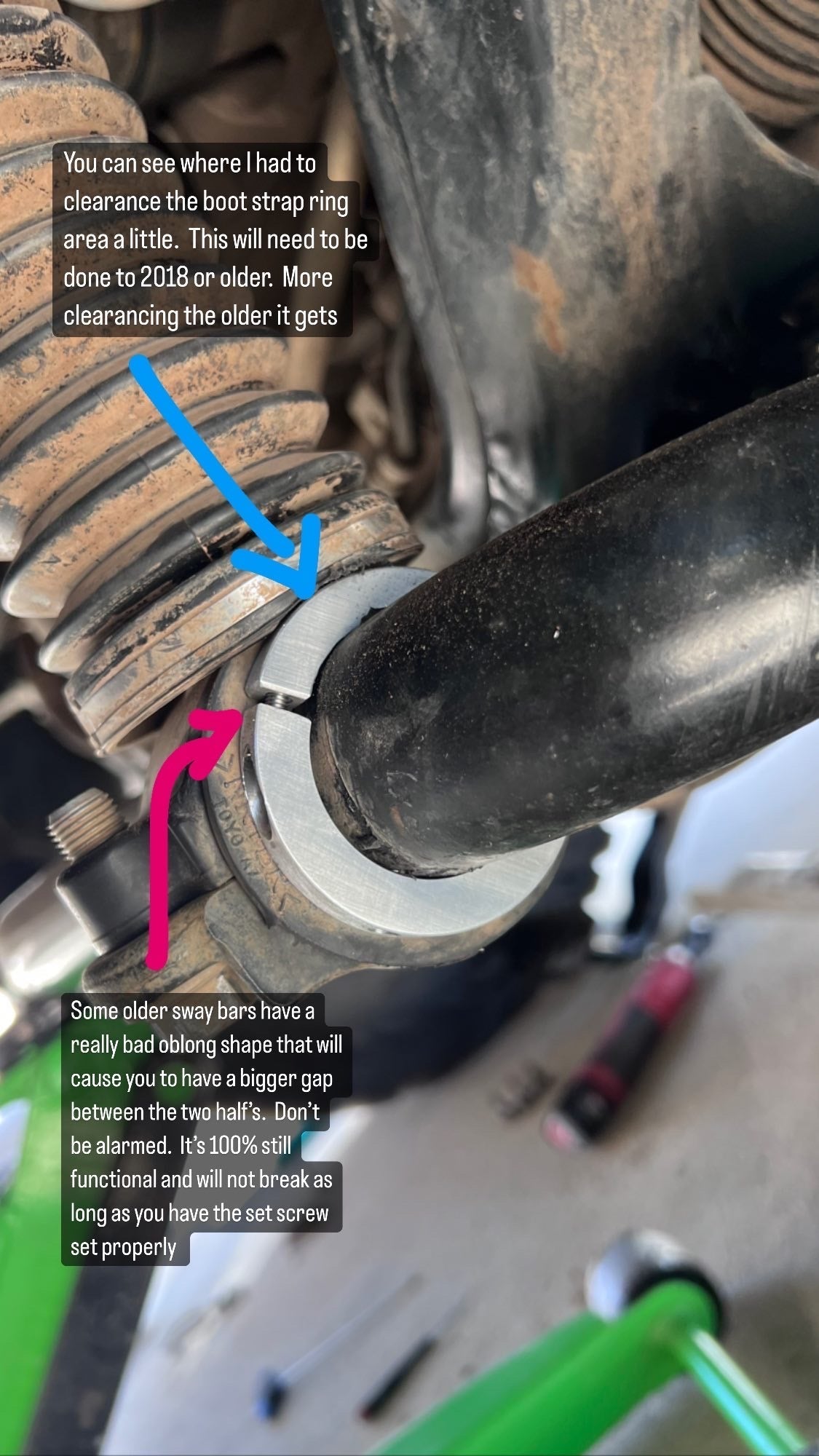 Kdss front sway bar billet clamps (pair) - TEQ Offroad