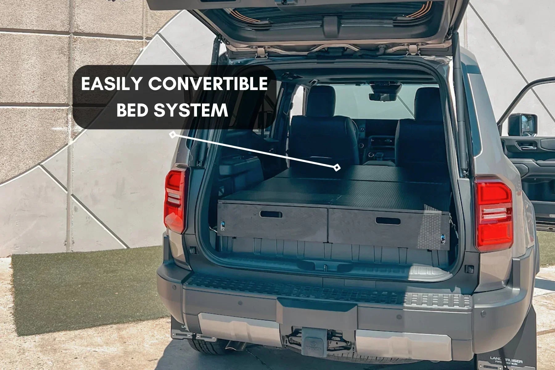 Land Cruiser 250 Dual Drawer Storage PreCut Kit - 2 Options - TEQ Offroad