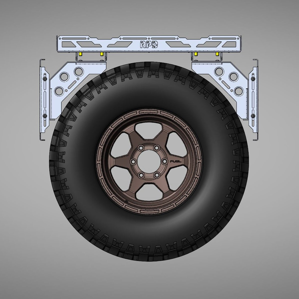 Spare Tire Accessory Tray Rack - TEQ Offroad