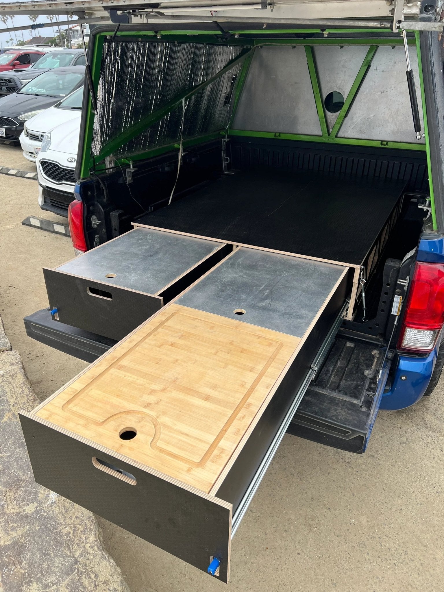Toyota Tacoma 2nd Gen - 3rd Gen Dual Drawer Storage PreCut Kit - 2 options - TEQ Offroad