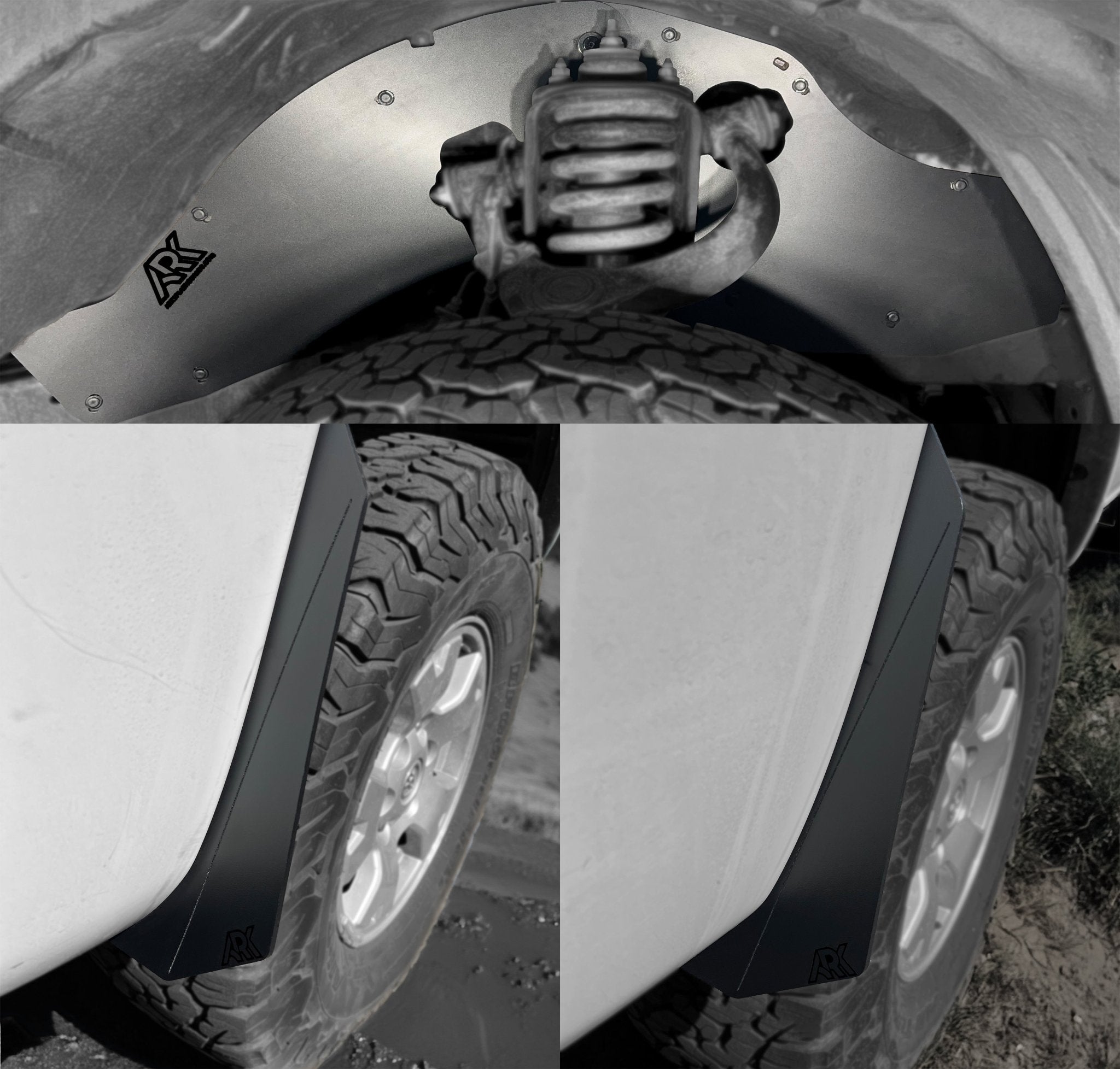 2005 - 2015 Toyota Tacoma TriXpoly Splash Guards & Micros - TEQ Offroad