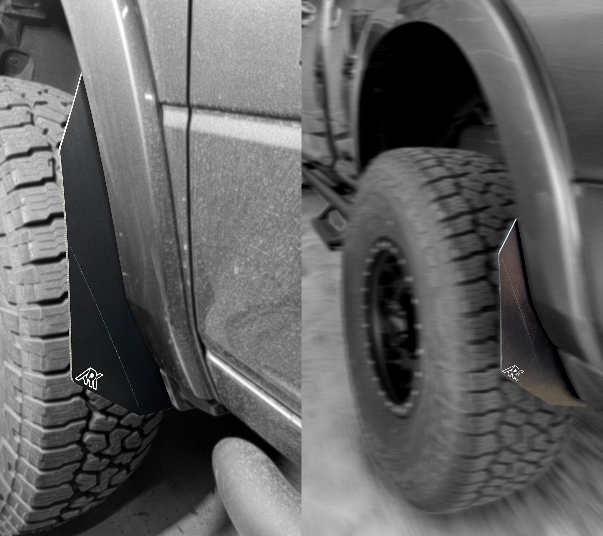 2009 - 2024 Dodge RAM TriXpoly Micro Splash Guards - TEQ Offroad