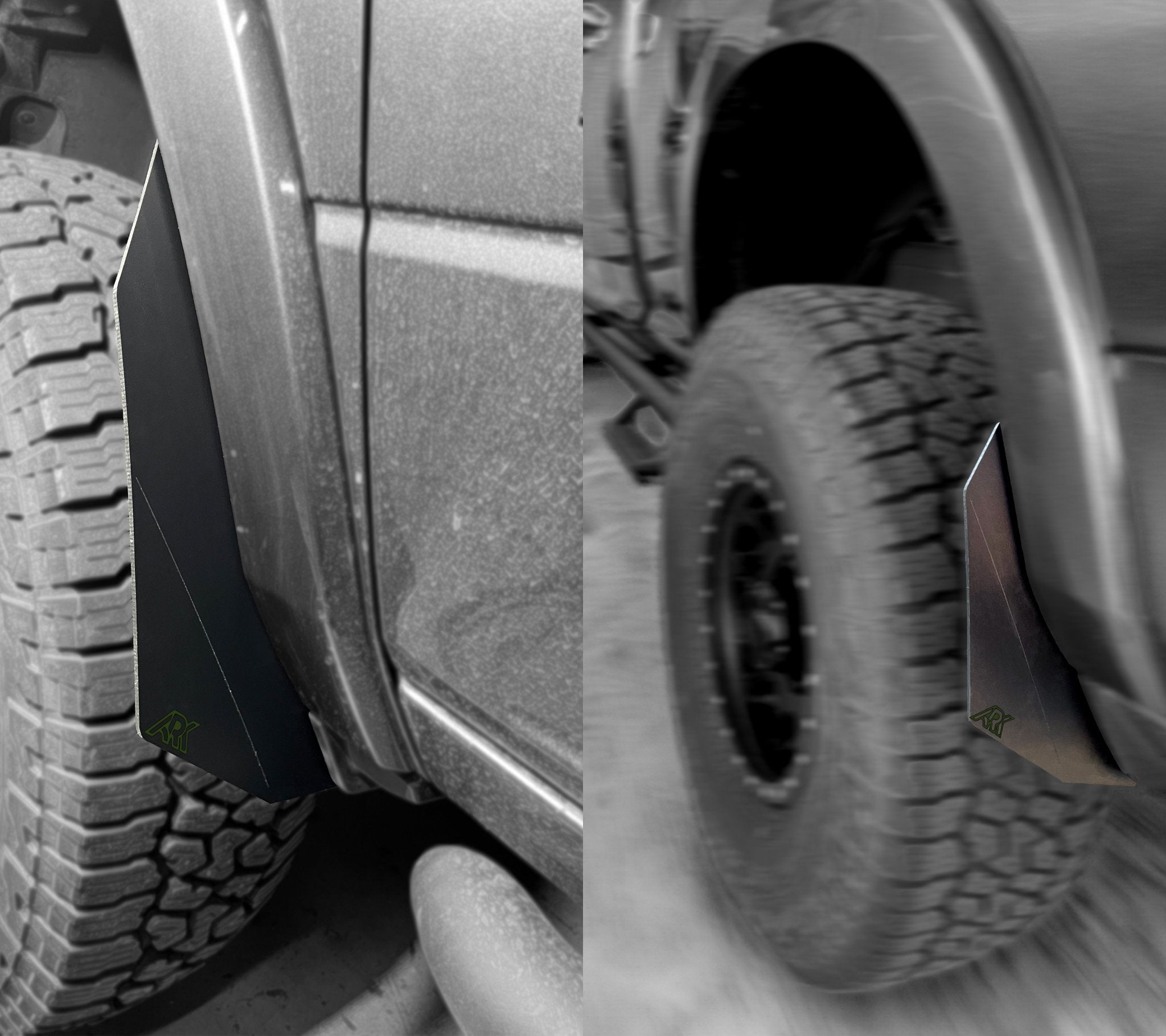 2009 - 2024 Dodge RAM TriXpoly Micro Splash Guards - TEQ Offroad