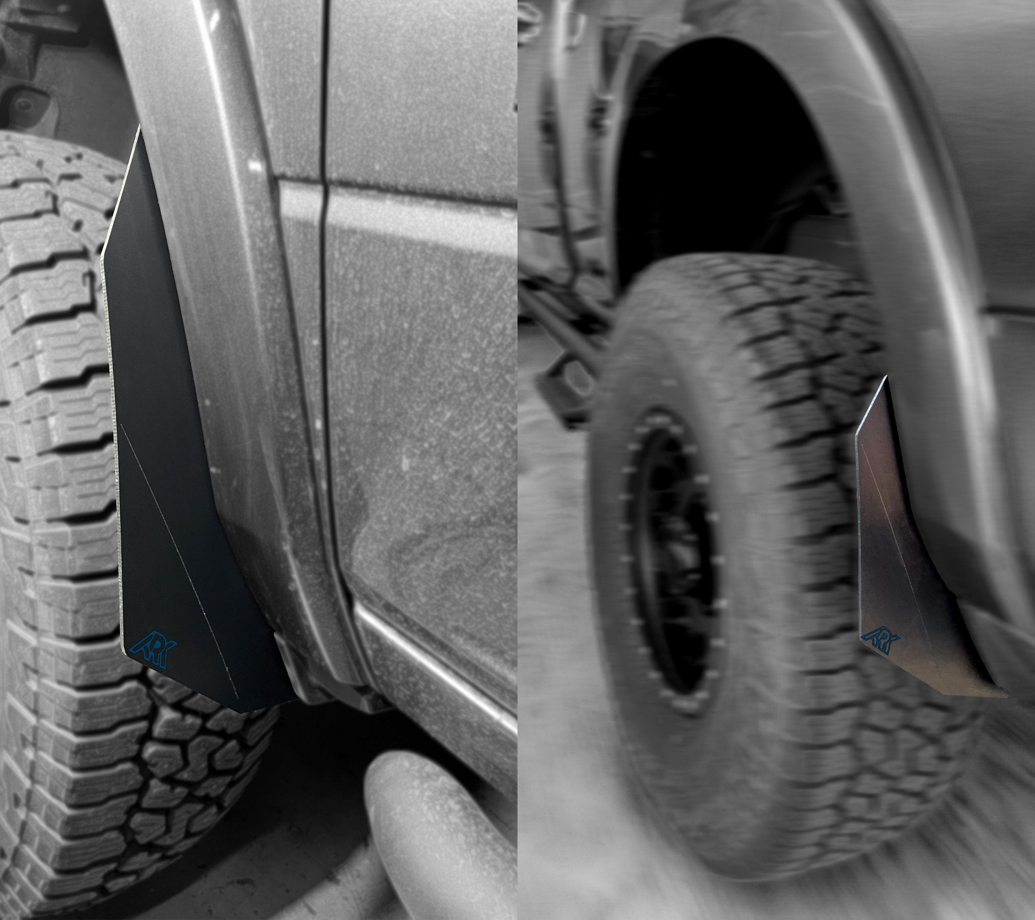 2009 - 2024 Dodge RAM TriXpoly Micro Splash Guards - TEQ Offroad