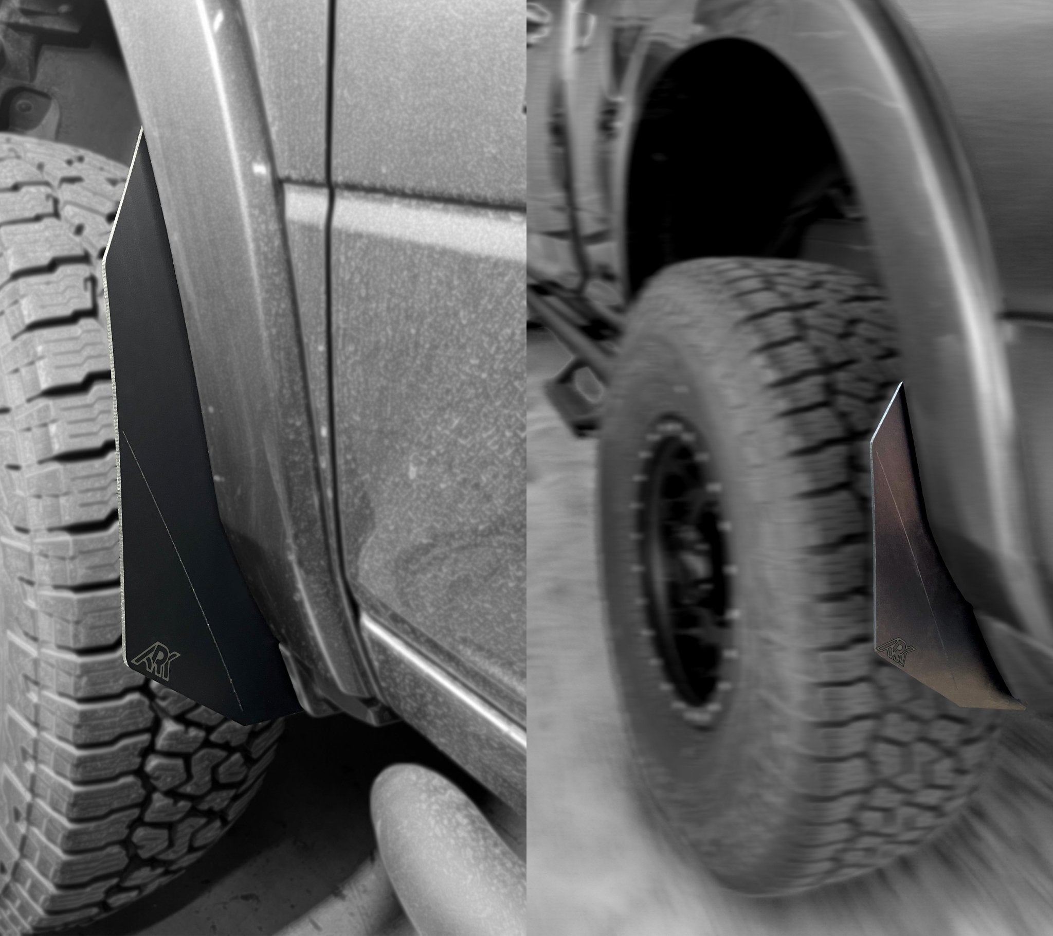 2009 - 2024 Dodge RAM TriXpoly Micro Splash Guards - TEQ Offroad