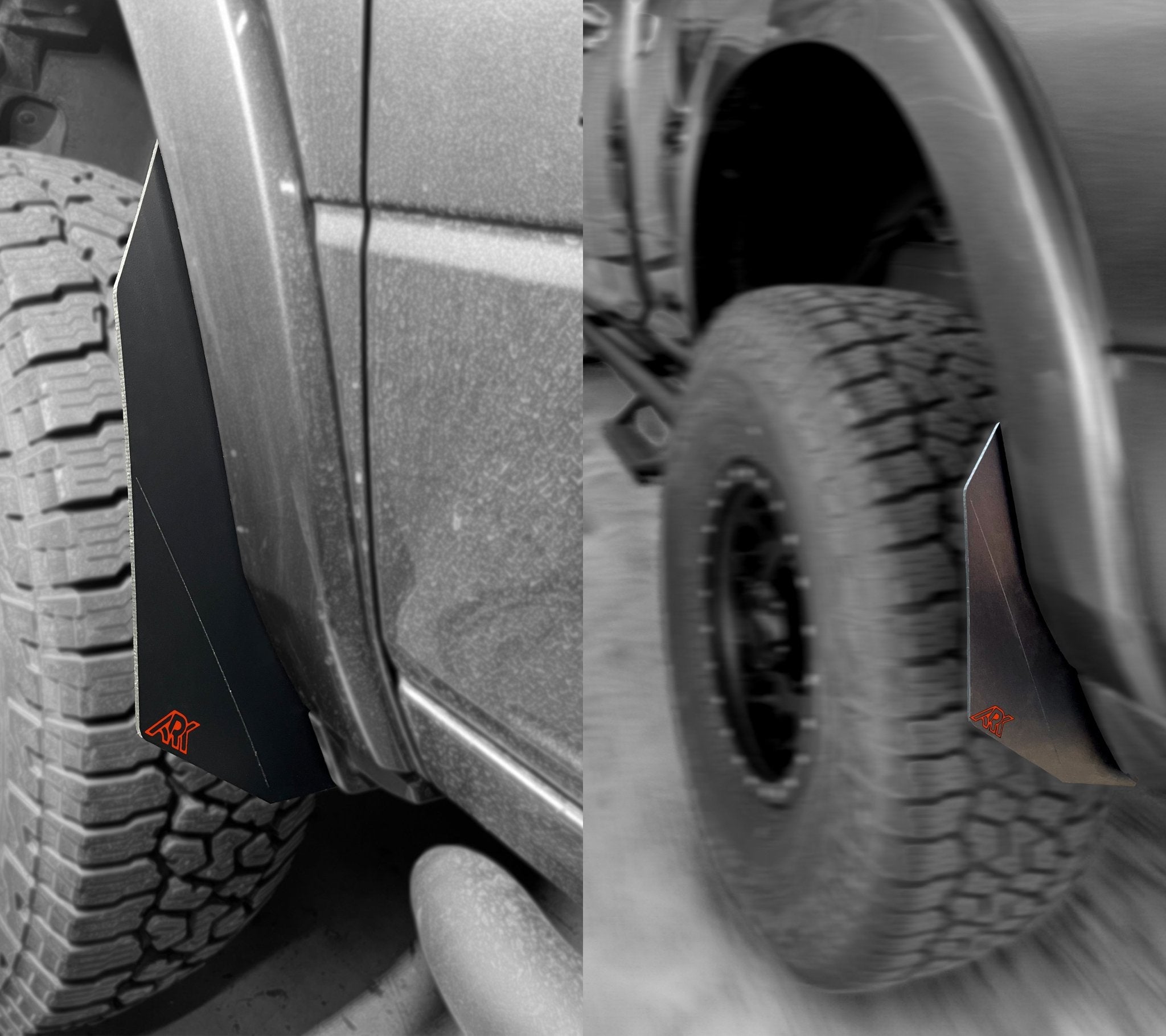 2009 - 2024 Dodge RAM TriXpoly Micro Splash Guards - TEQ Offroad