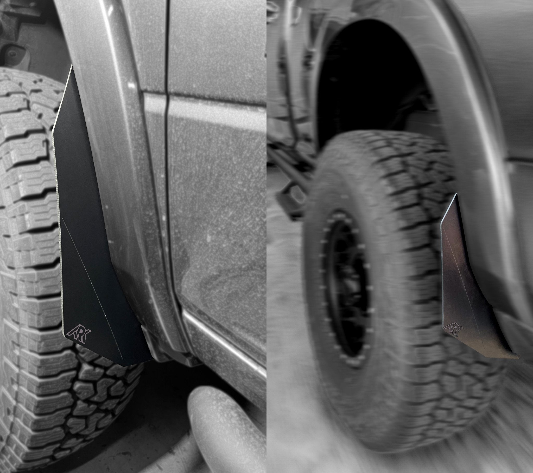 2009 - 2024 Dodge RAM TriXpoly Micro Splash Guards - TEQ Offroad