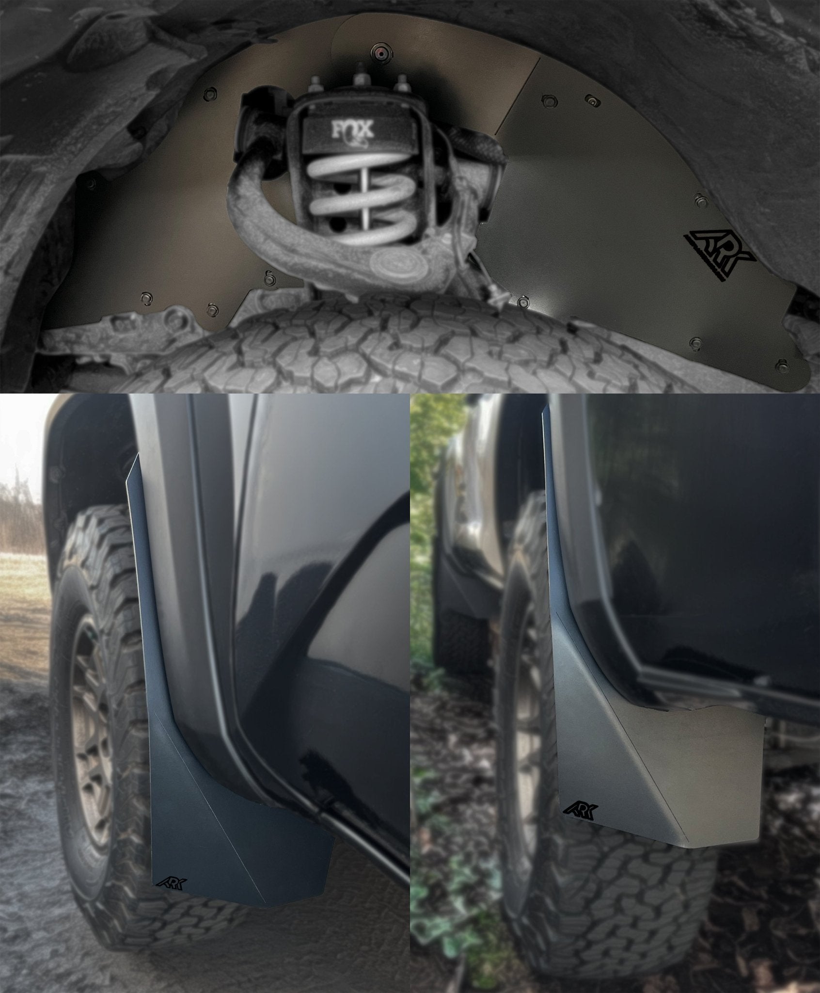 2016 - 2023 Toyota Tacoma TriXpoly Splash Guards & Mudflap Micros - TEQ Offroad
