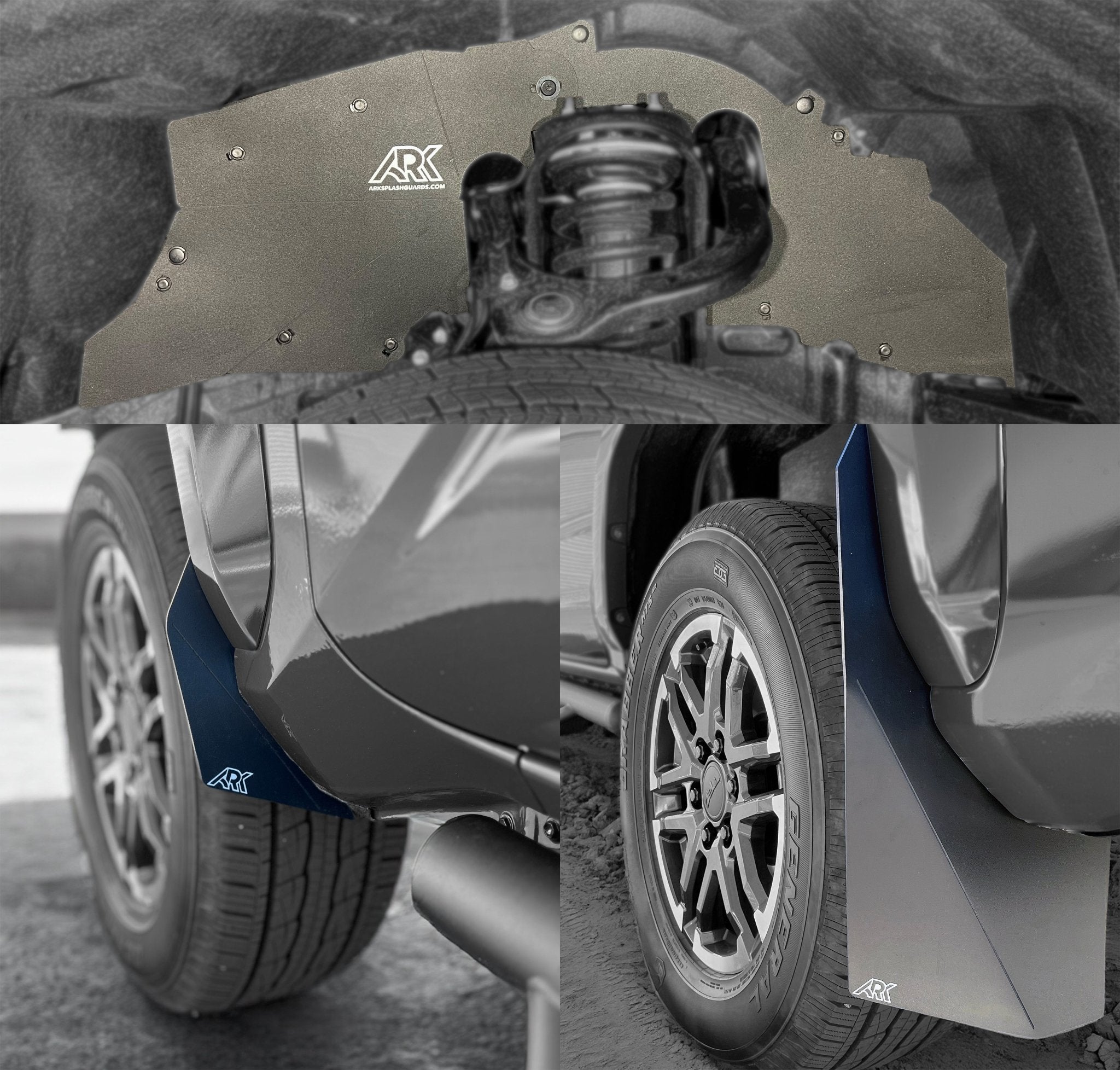 2024+ Toyota Tacoma TriXpoly Splash Guards & Mudflap Micros - TEQ Offroad