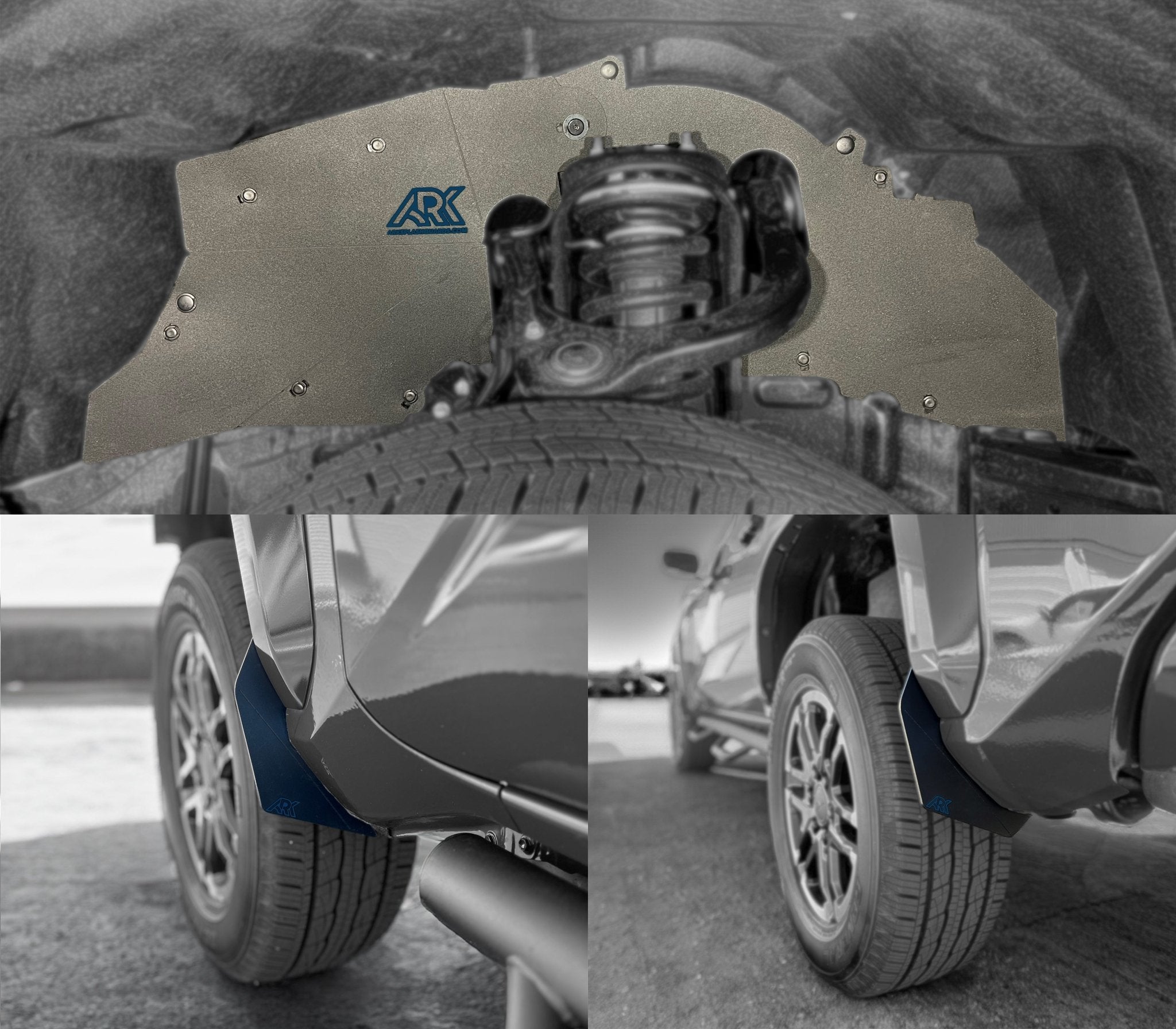 2024+ Toyota Tacoma TriXpoly Splash Guards & Mudflap Micros - TEQ Offroad