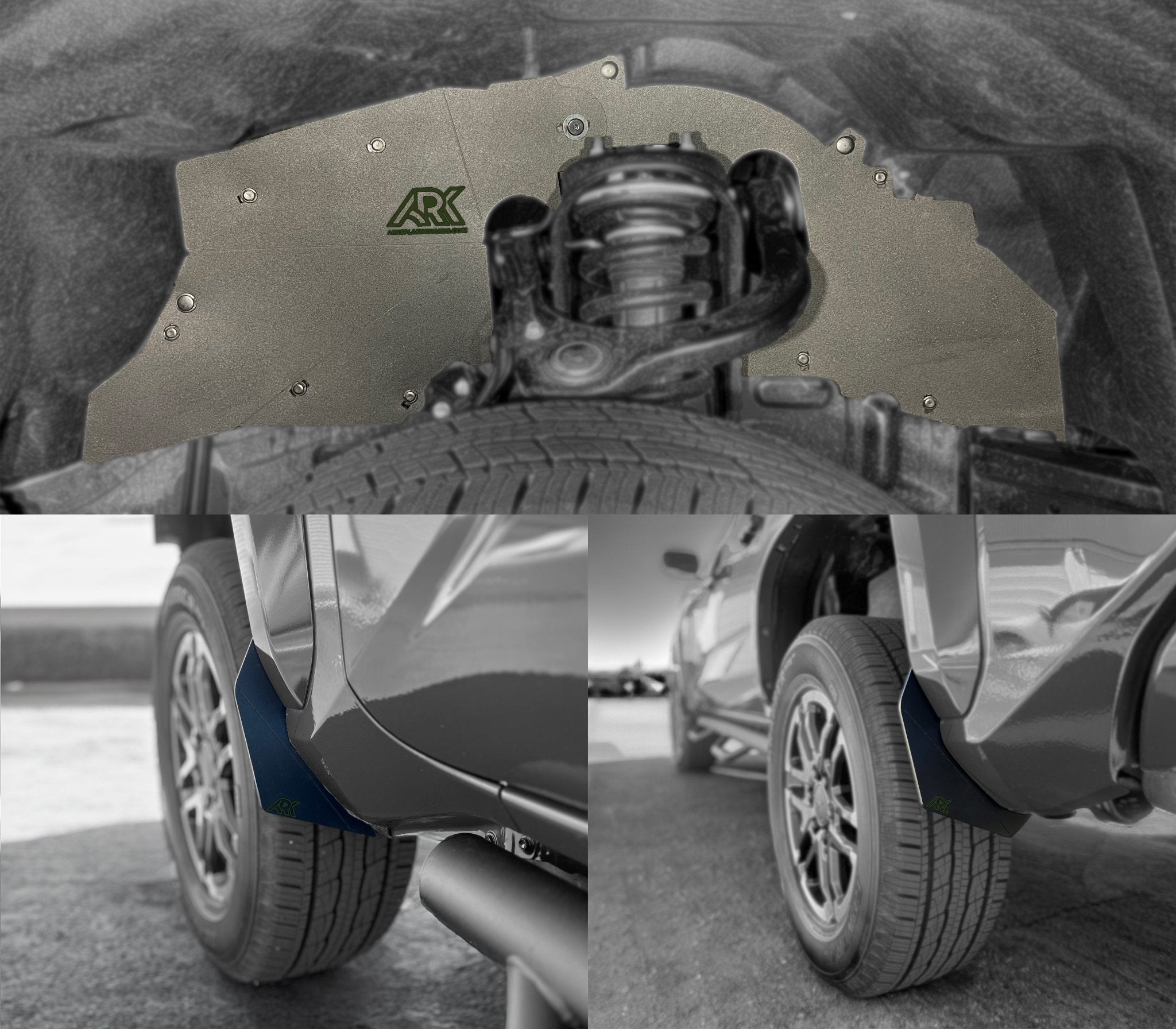 2024+ Toyota Tacoma TriXpoly Splash Guards & Mudflap Micros - TEQ Offroad