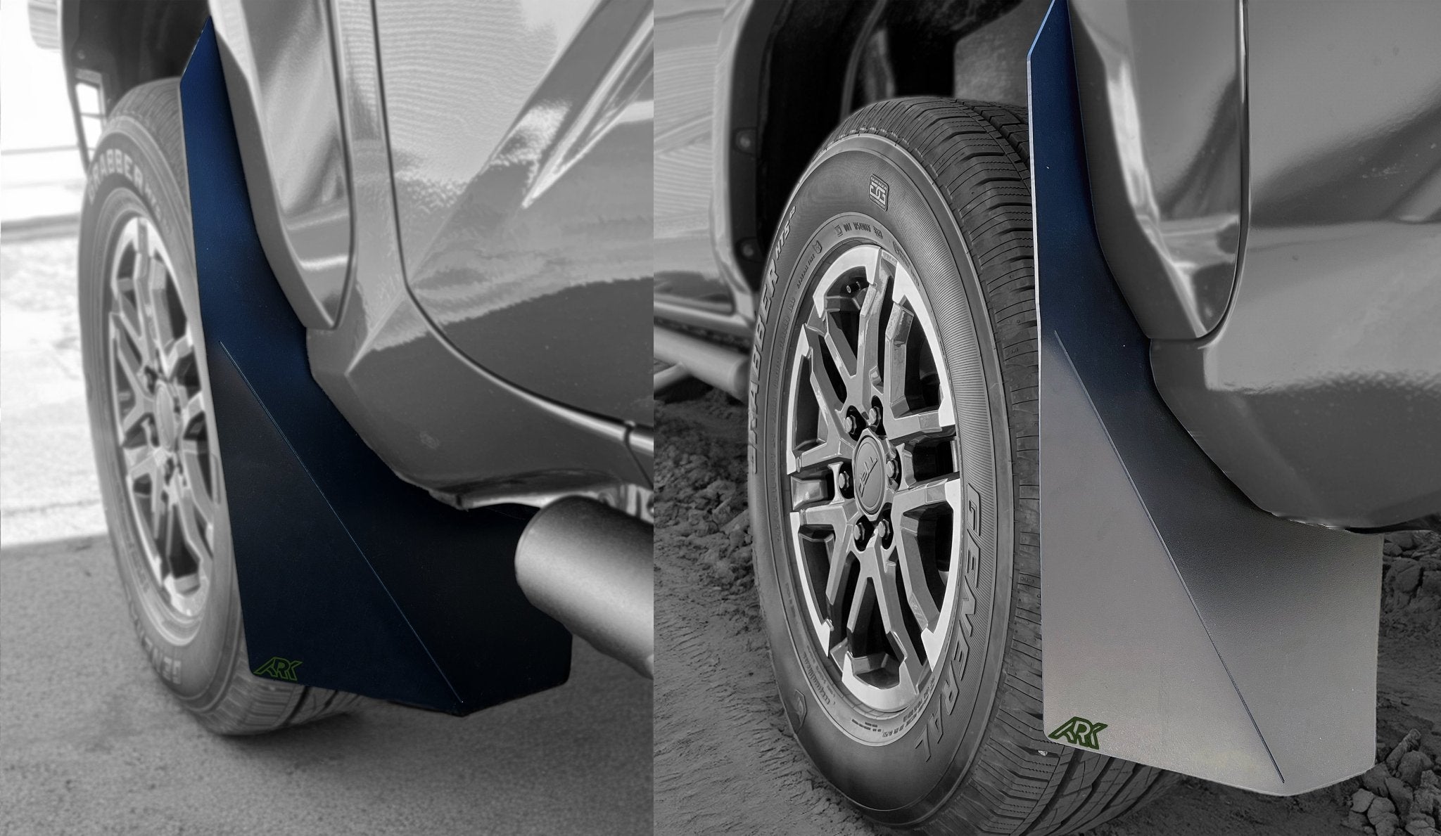 2024+ Toyota Tacoma TriXpoly Splash Guards & Mudflap Micros - TEQ Offroad