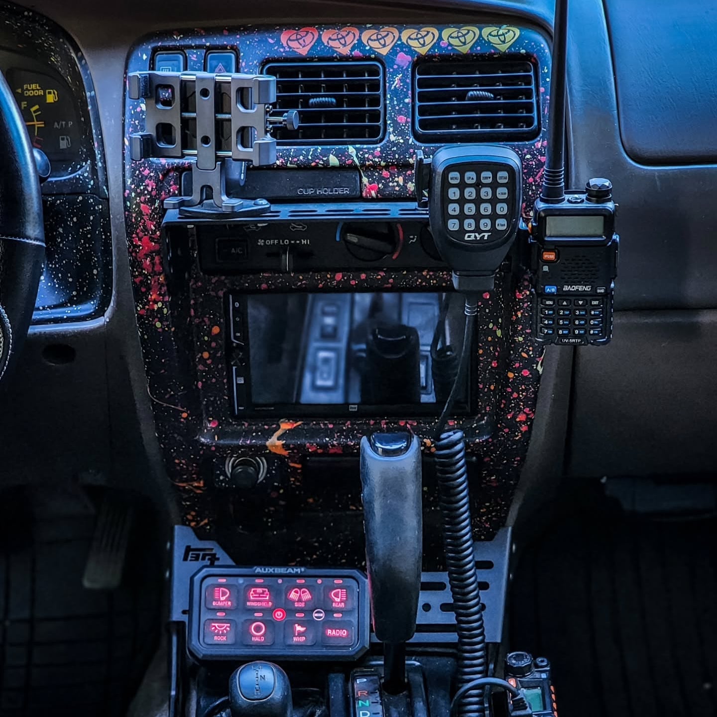 3rd Gen 4Runner Phone Dash Mount | Modular Accessory Mount (MAM) | (1996 - 2002) - TEQ Offroad