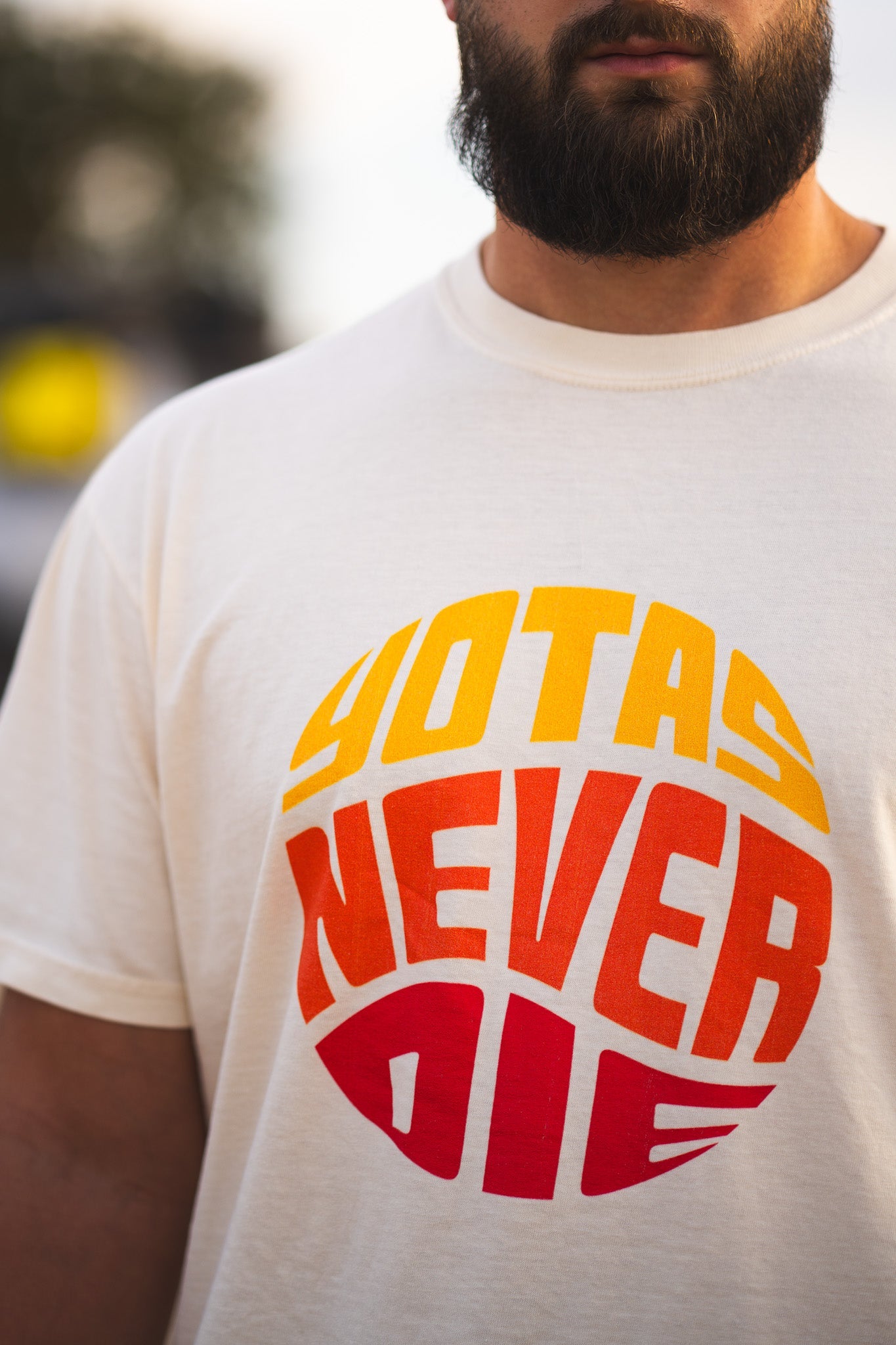 Yotas Never Die Signature Tee Shirt (Large Front Print)