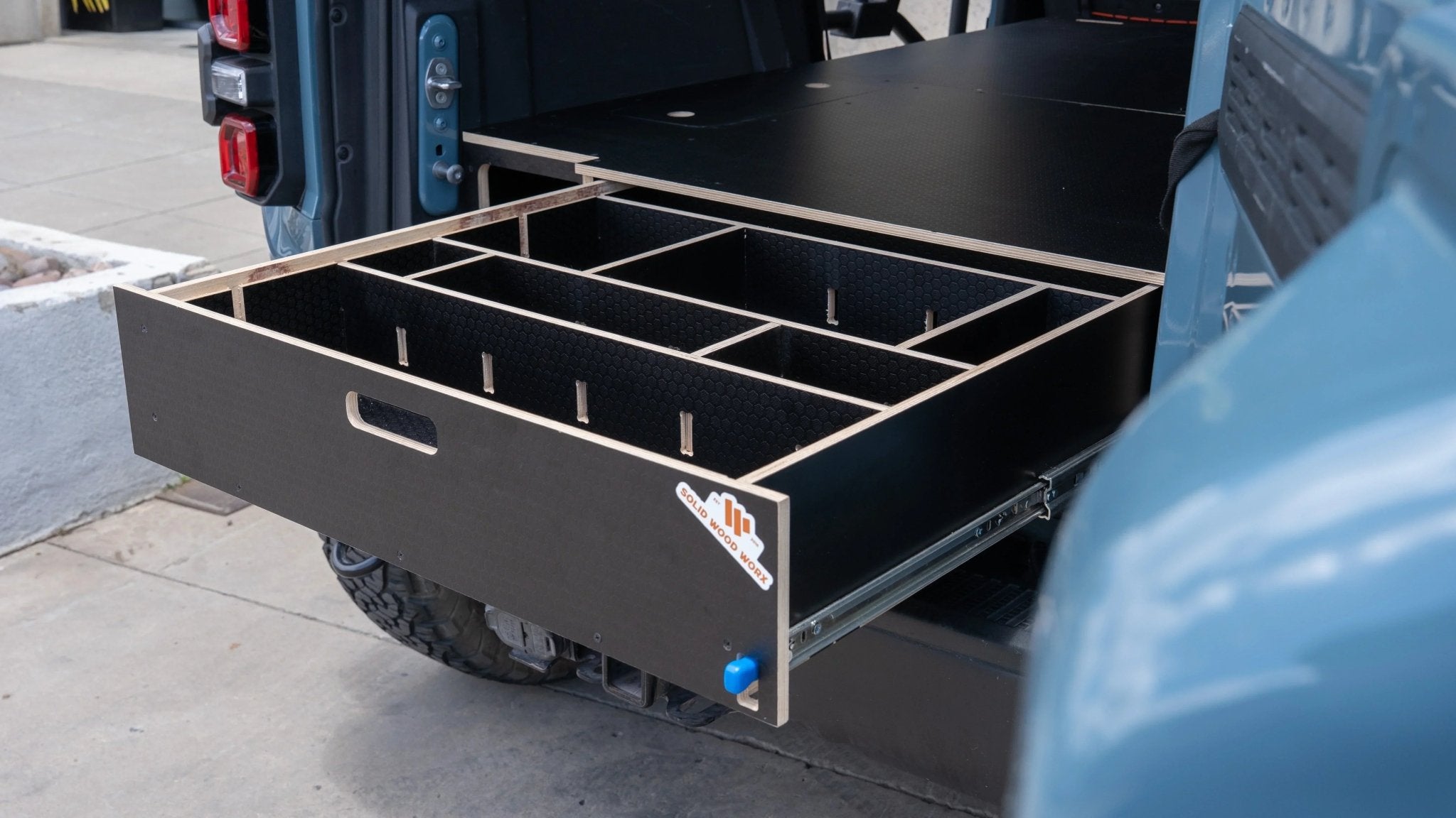 Bronco 4 - Door Single Drawer Storage PreCut Kit - 2 options - TEQ Offroad