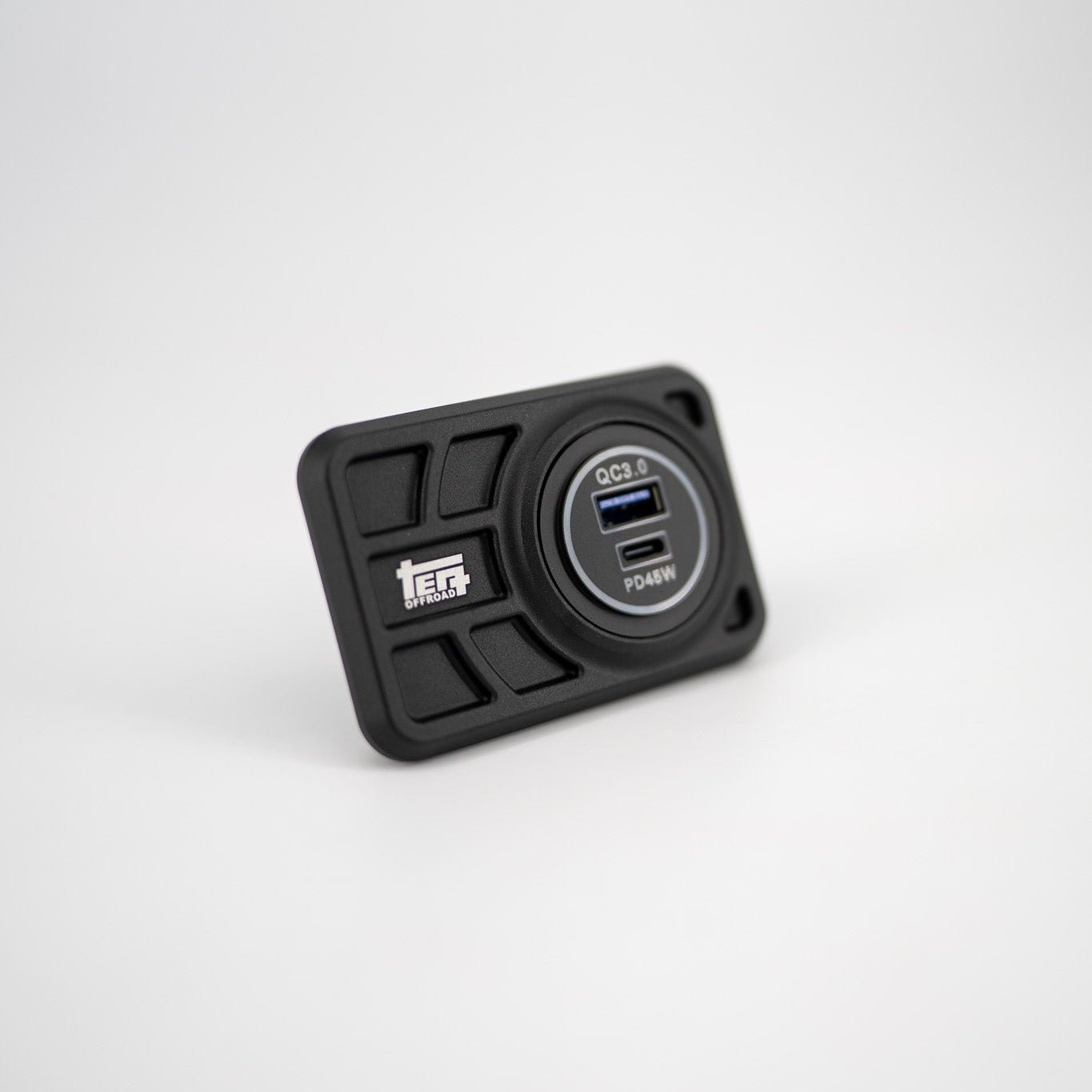 Center Console USB 12V Power Panel | Billet Aluminum | Replaces Ashtray | 1996 - 2002 4Runner - TEQ Offroad