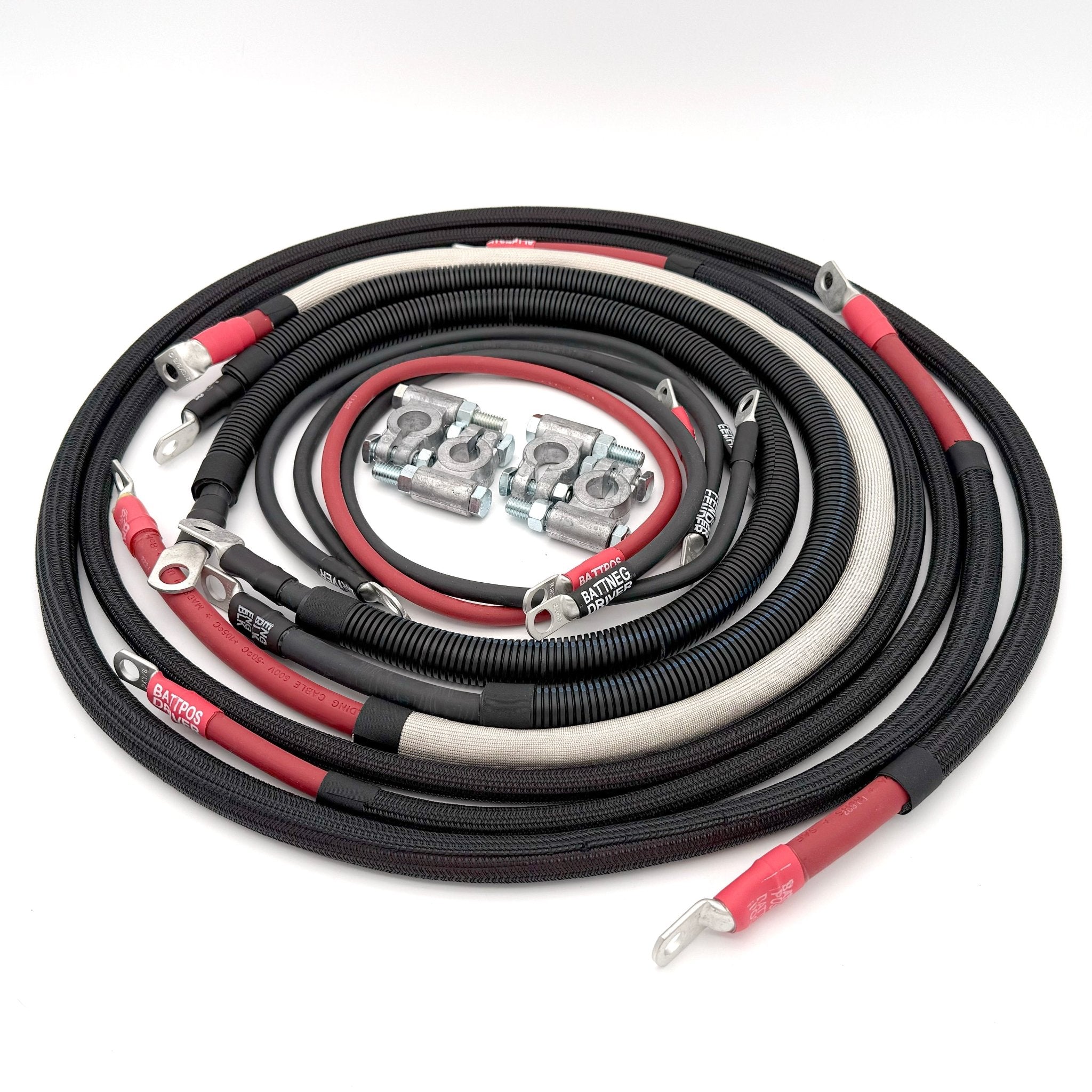Dodge Cummins Diesel - 3rd Gen Battery Cable Kit (2002 - 2009) - TEQ Offroad
