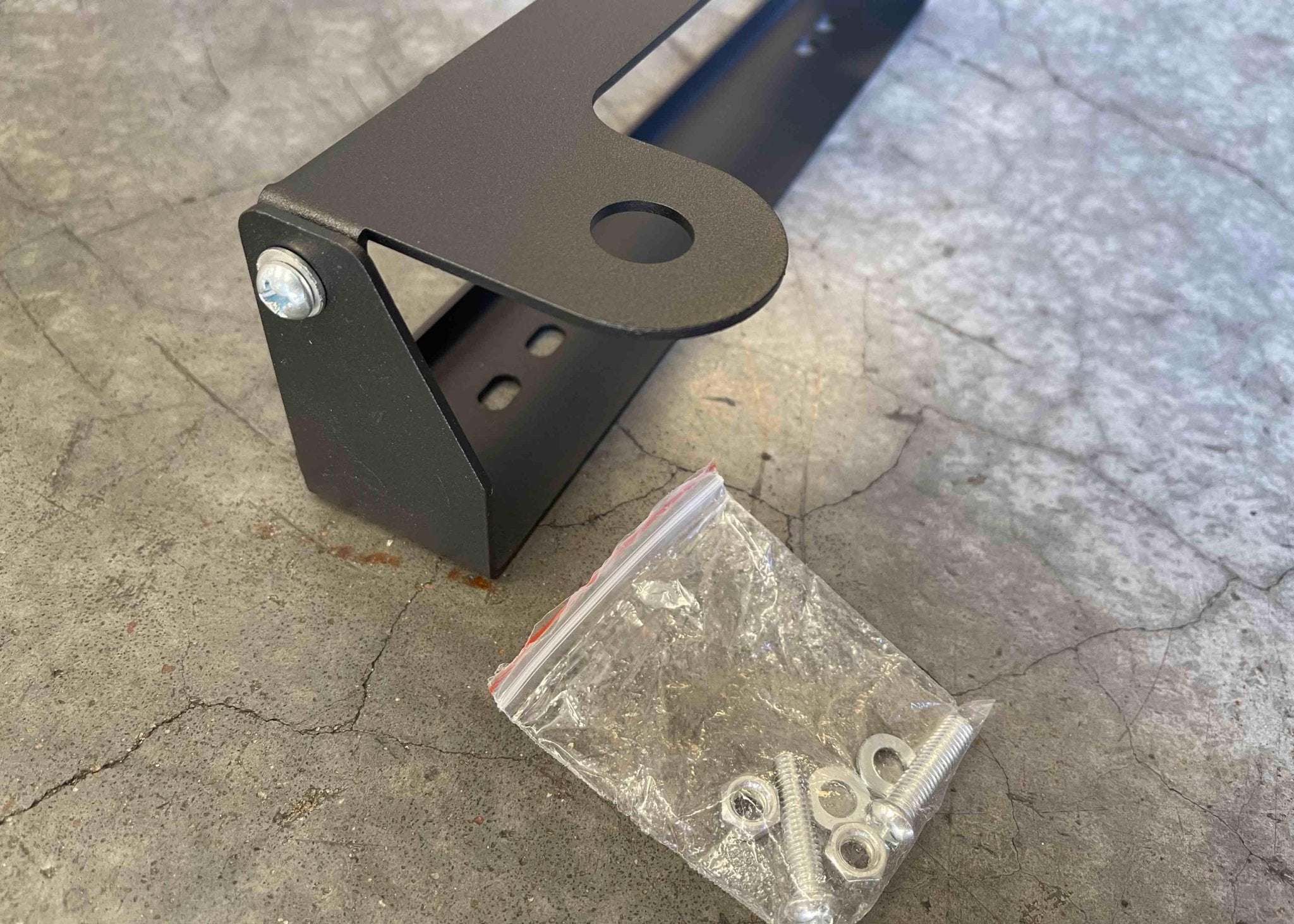 Flip Up Front License Plate Holder - Hawse Fairlead - TEQ Offroad