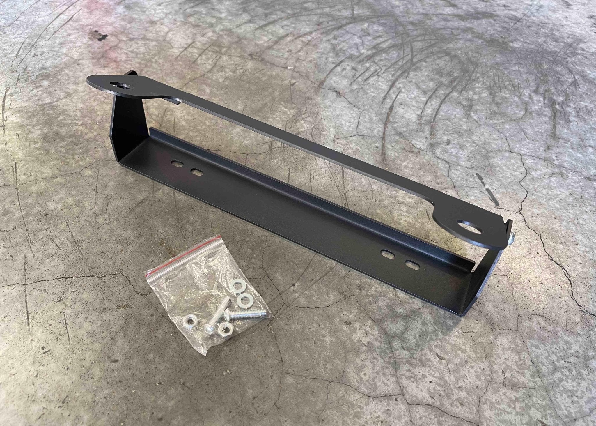 Flip Up Front License Plate Holder - Hawse Fairlead - TEQ Offroad