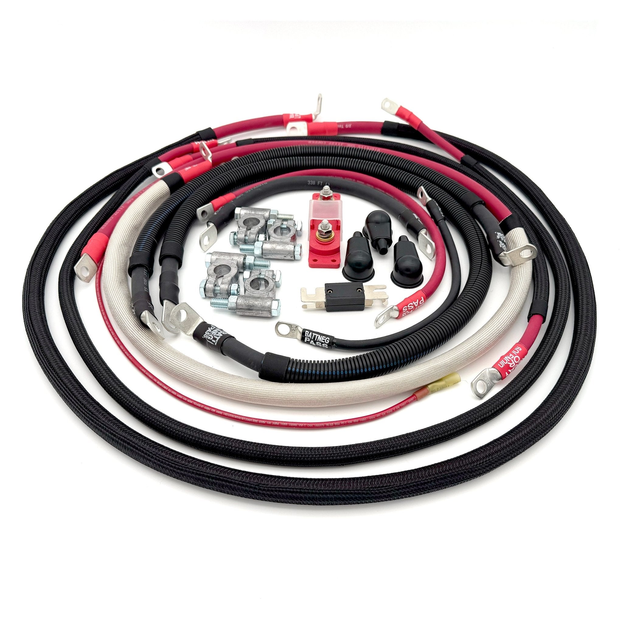Ford Power Stroke 6.0 Diesel - F250/F350 Battery Cable Kit (2003 - 2007) - TEQ Offroad