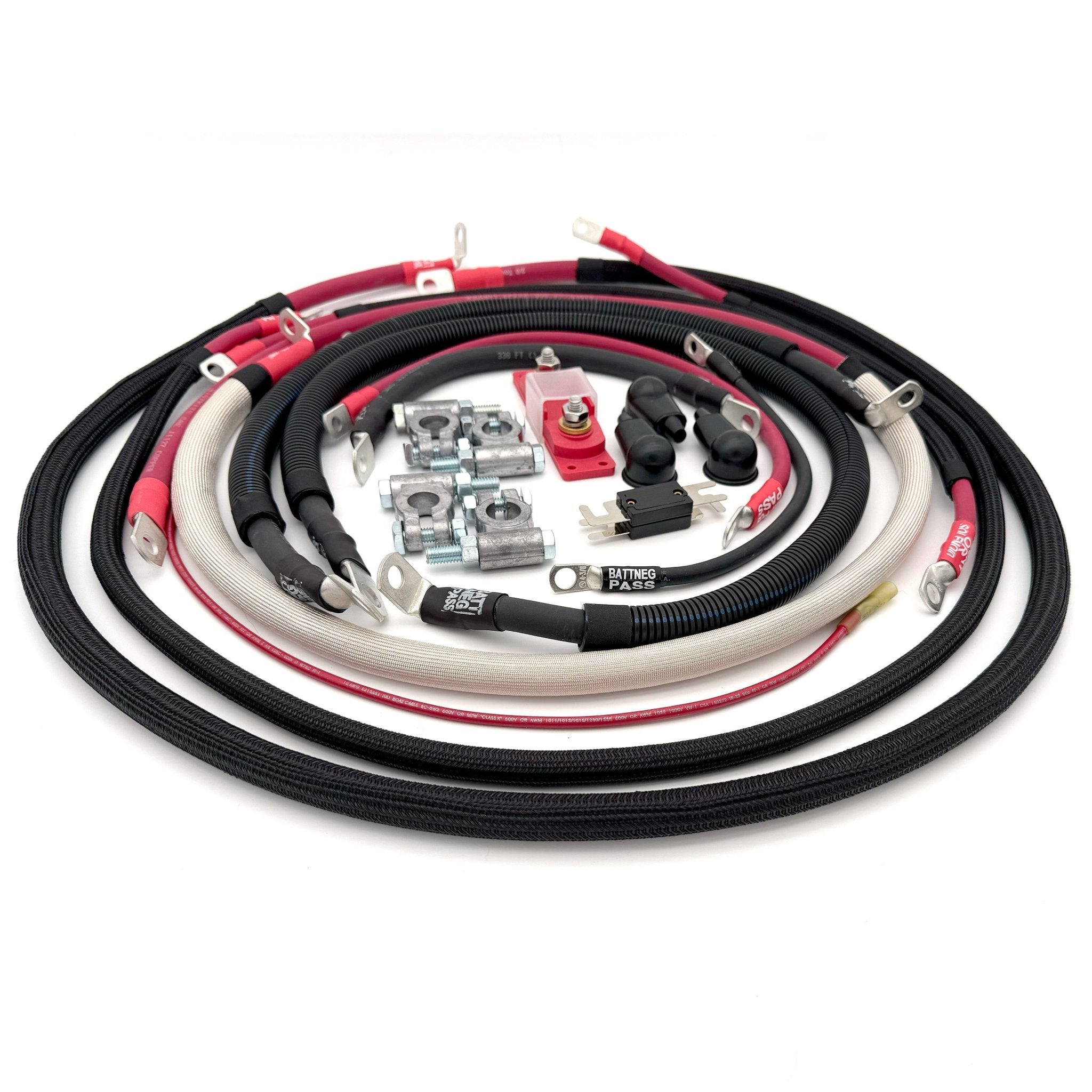 Ford Power Stroke 6.0 Diesel - F250/F350 Battery Cable Kit (2003 - 2007) - TEQ Offroad