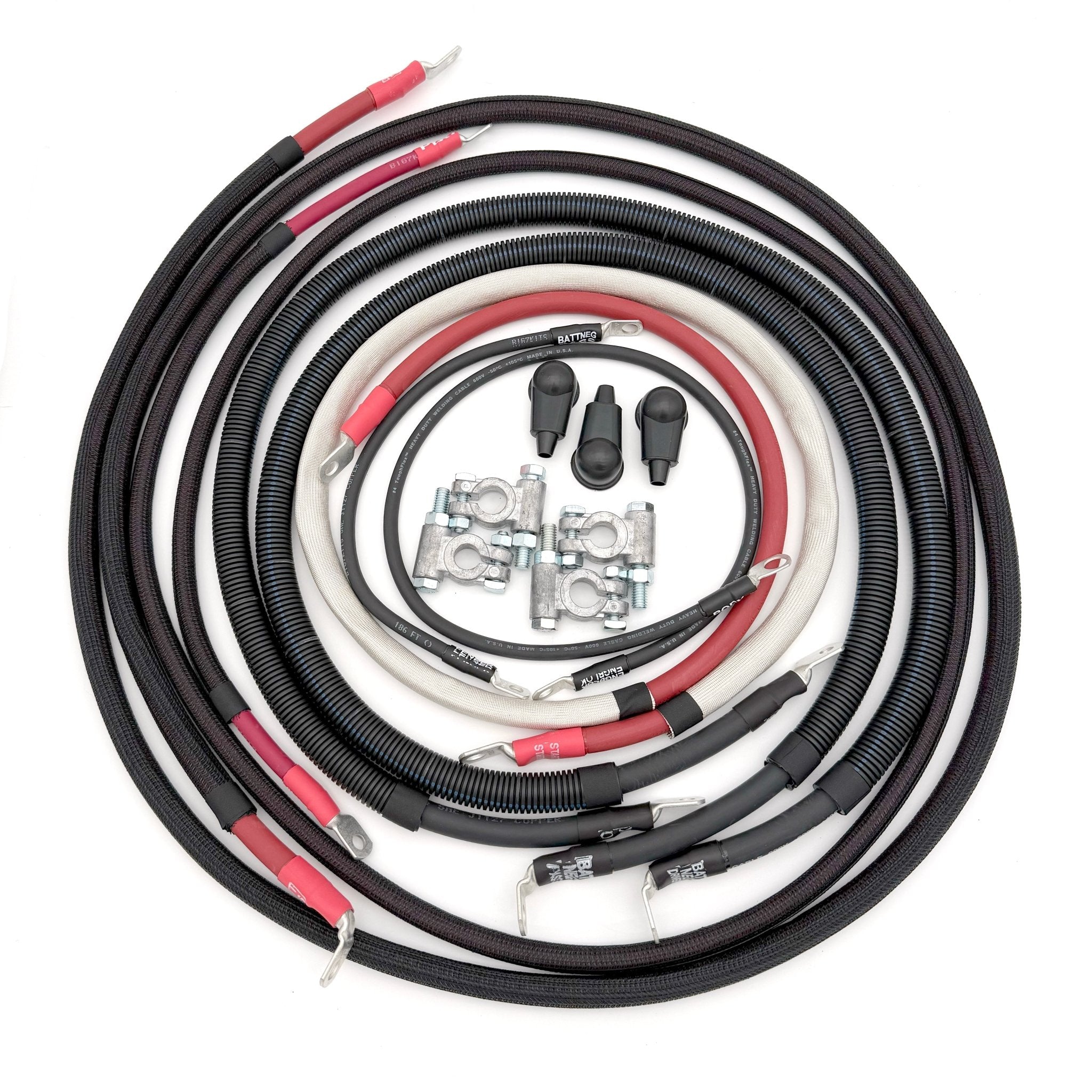 Ford Power Stroke 6.7 Diesel - F250/F350 Battery Cable Kit (2011 - 2016) - TEQ Offroad
