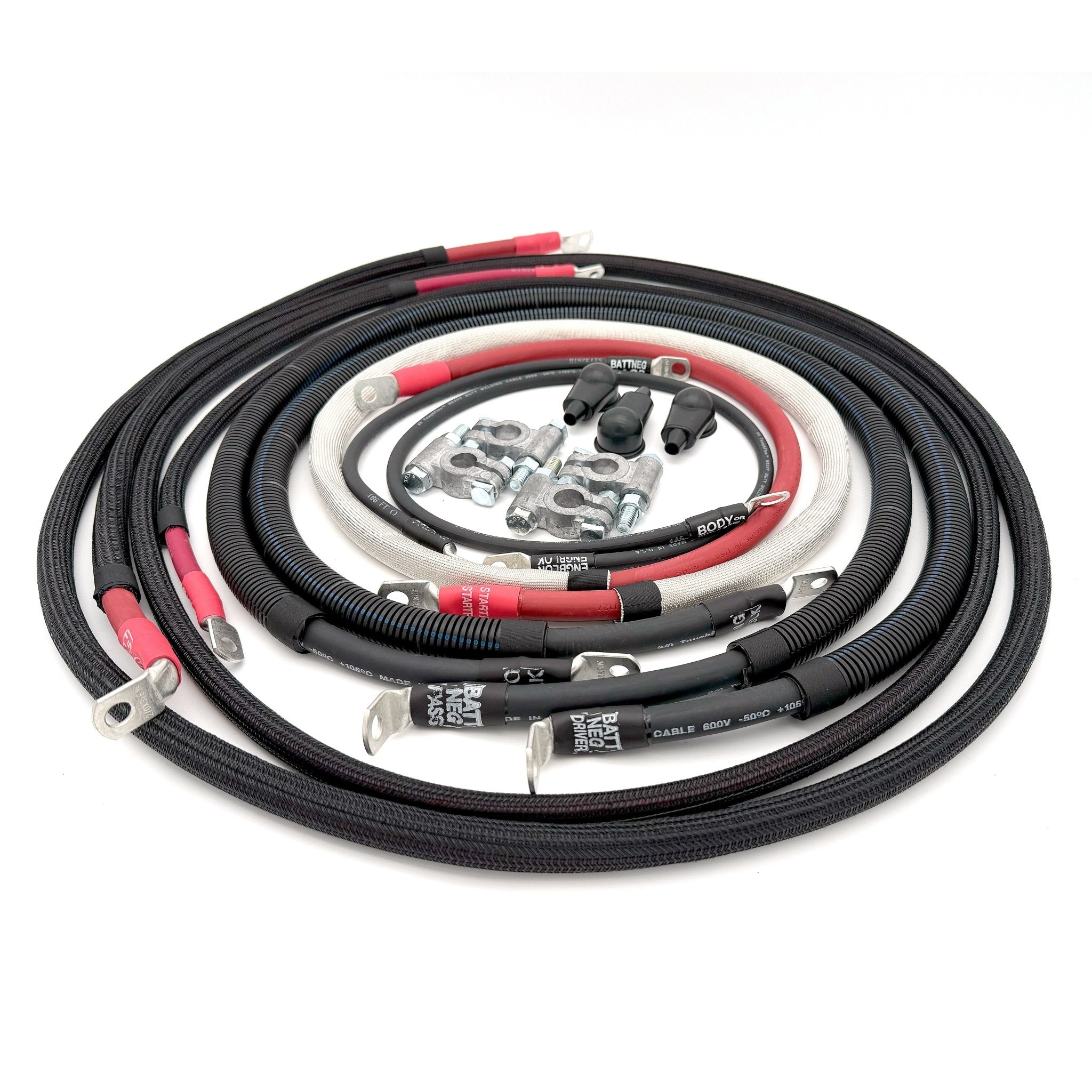 Ford Power Stroke 6.7 Diesel - F250/F350 Battery Cable Kit (2011 - 2016) - TEQ Offroad