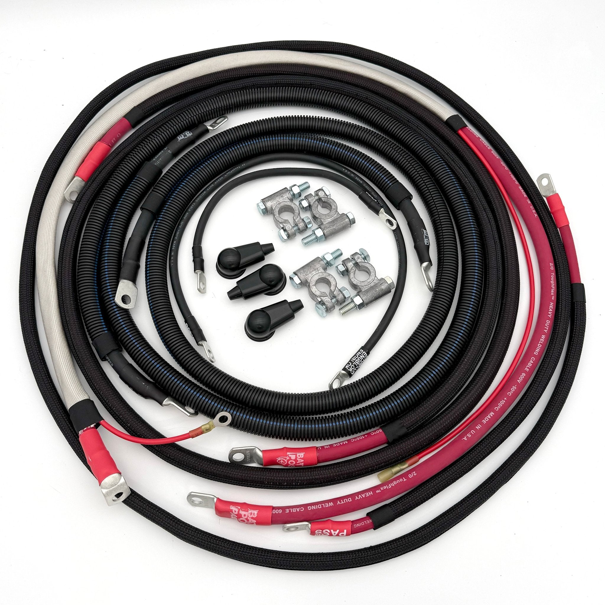 Ford Powerstroke 6.7 Diesel - F250/F350 Battery Cable Kit (2017 - 2021) - TEQ Offroad