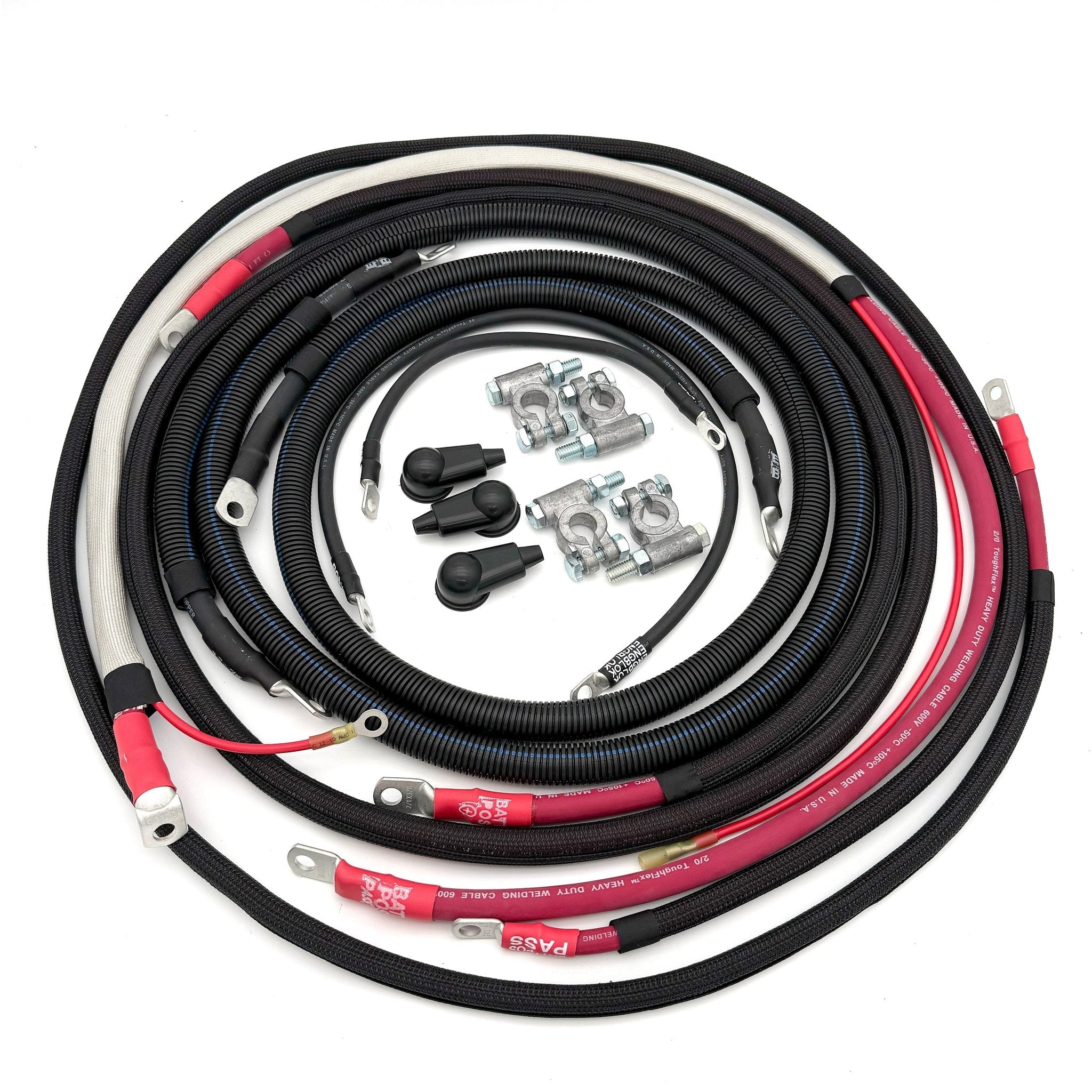 Ford Powerstroke 6.7 Diesel - F250/F350 Battery Cable Kit (2017 - 2021) - TEQ Offroad