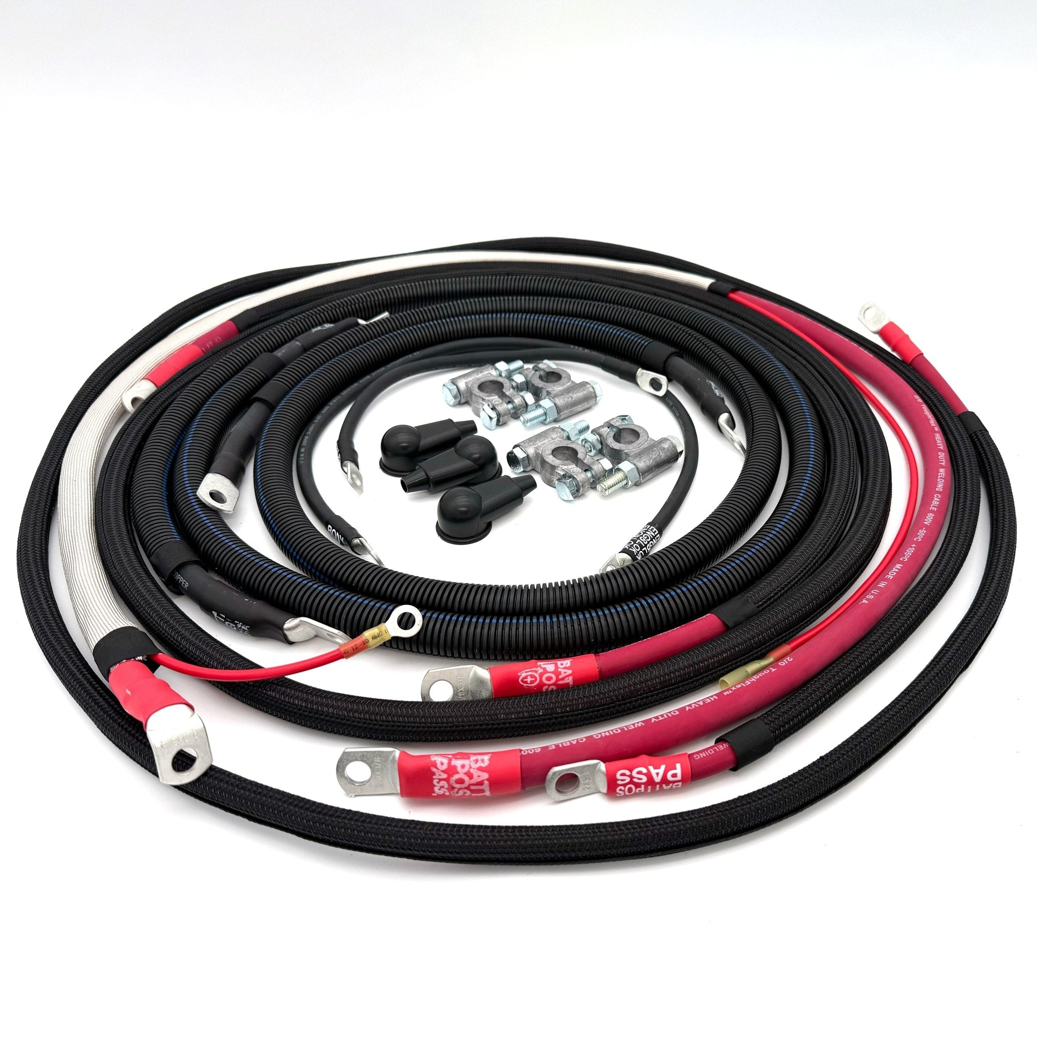 Ford Powerstroke 6.7 Diesel - F250/F350 Battery Cable Kit (2017 - 2021) - TEQ Offroad
