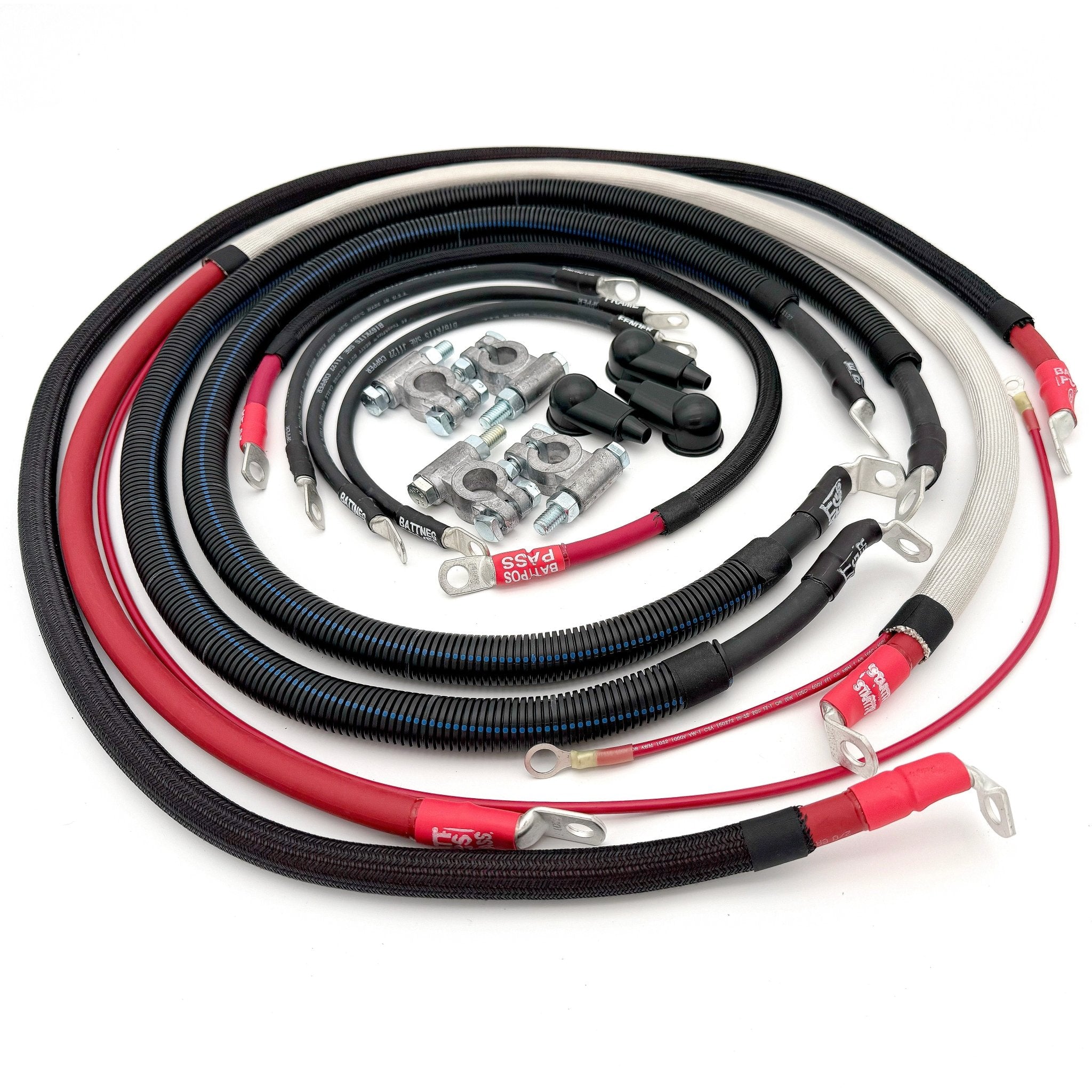 Ford Powerstroke 7.3 Diesel - F250/F350 OBS Battery Cable Kit (1990 - 1997) - TEQ Offroad