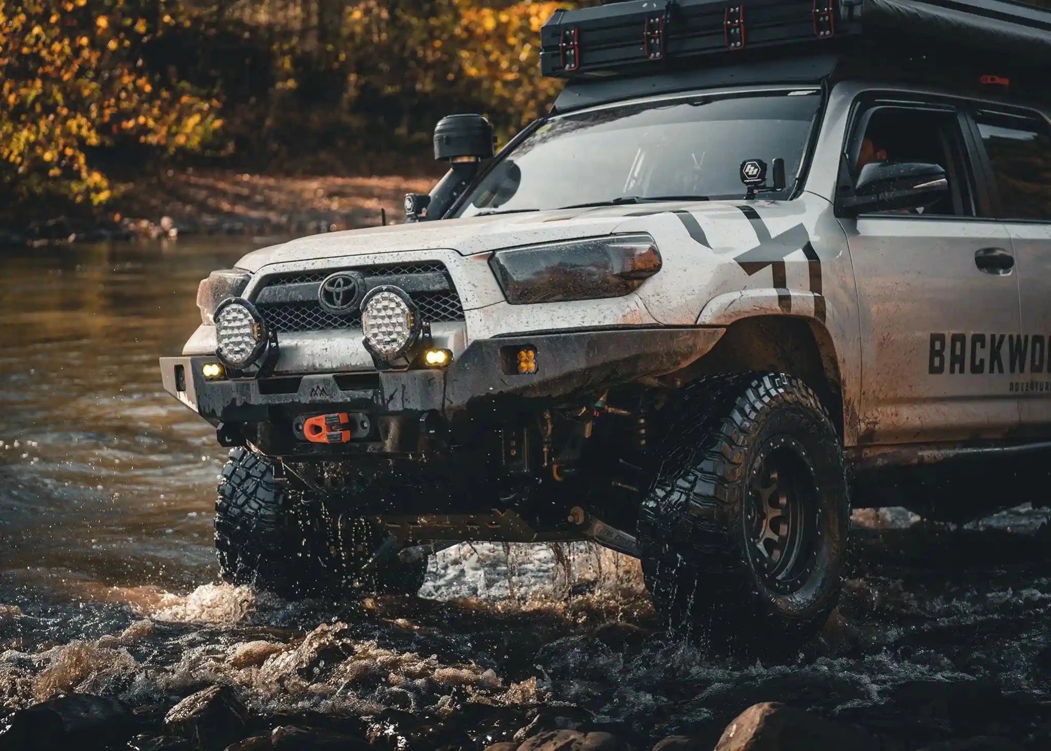Hi - Lite Overland Toyota 4Runner Front Bumper 5th Gen (2010 - 2024) [No Bull Bar] - TEQ Offroad