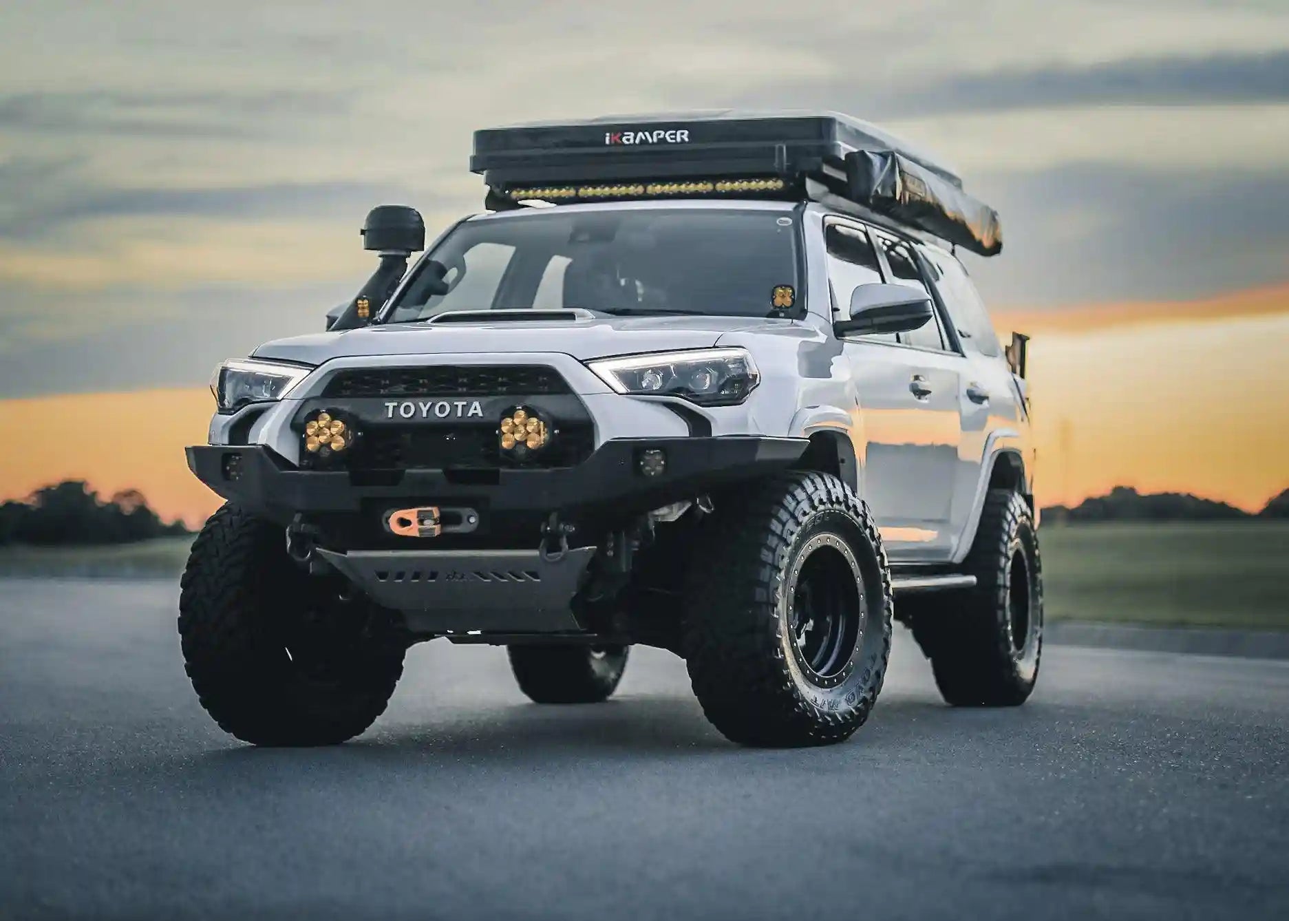 Hi - Lite Overland Toyota 4Runner Front Bumper 5th Gen (2010 - 2024) [No Bull Bar] - TEQ Offroad