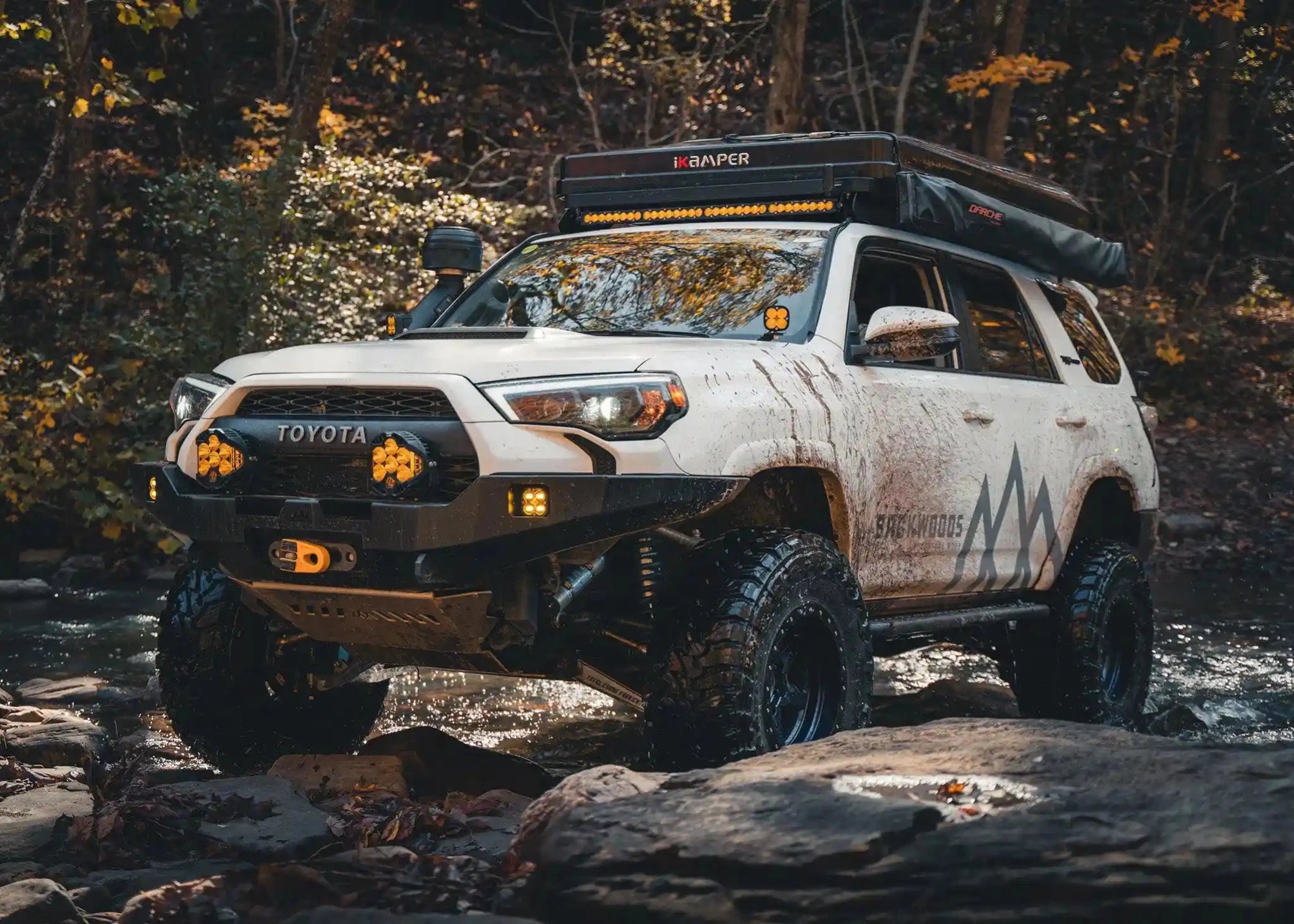 Hi - Lite Overland Toyota 4Runner Front Bumper 5th Gen (2010 - 2024) [No Bull Bar] - TEQ Offroad