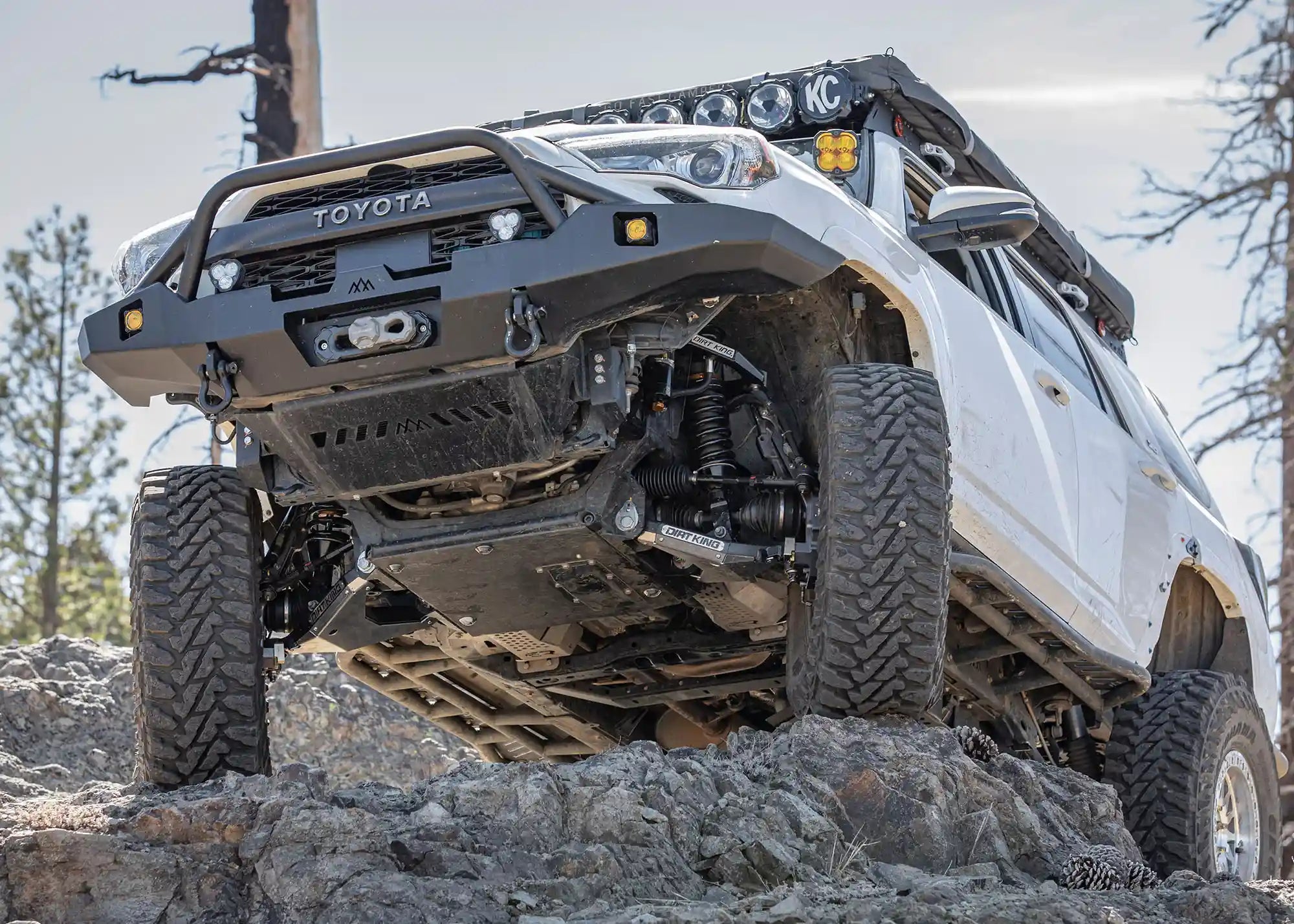 Hi - Lite Overland Toyota 4Runner Front Bumper 5th Gen (2010 - 2024) [PreRunner Bull Bar] - TEQ Offroad
