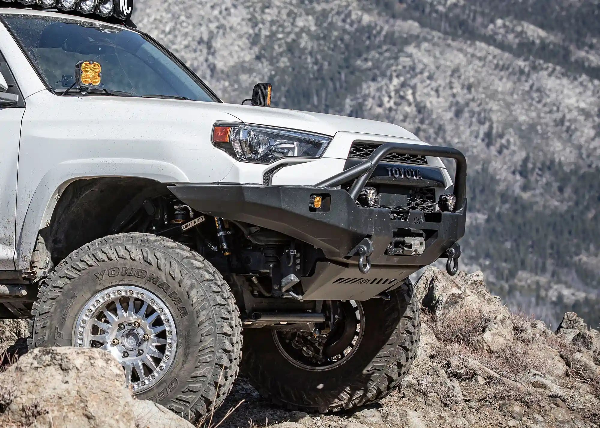 Hi - Lite Overland Toyota 4Runner Front Bumper 5th Gen (2010 - 2024) [PreRunner Bull Bar] - TEQ Offroad