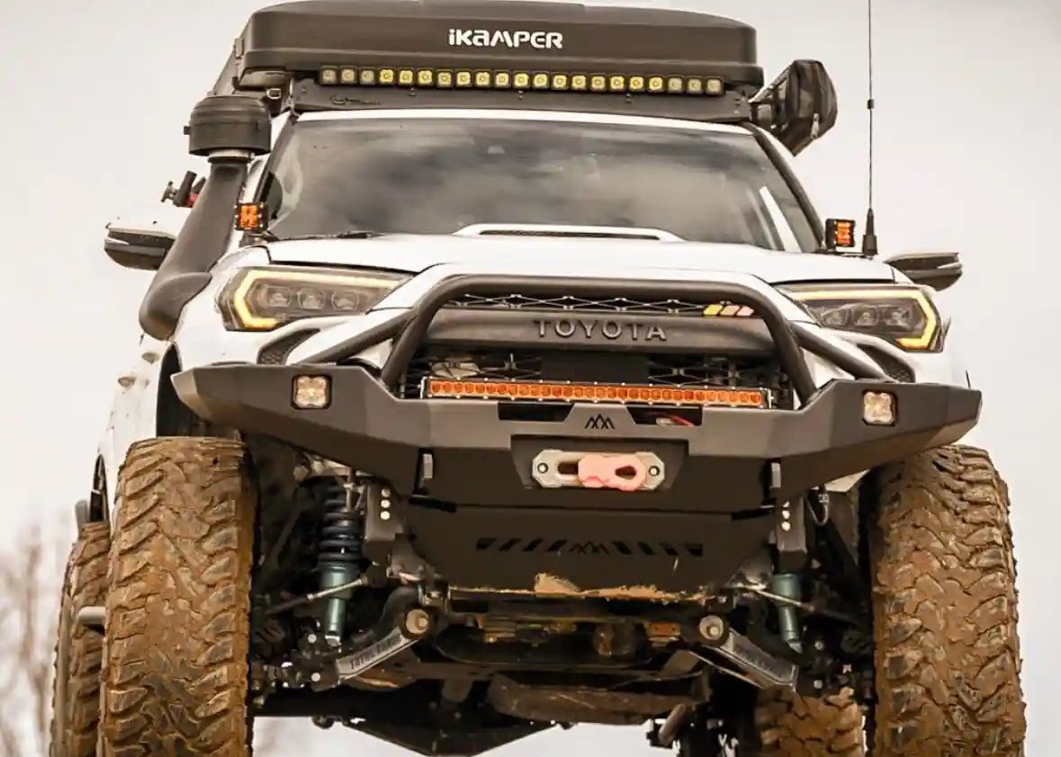 Hi - Lite Overland Toyota 4Runner Front Bumper 5th Gen (2010 - 2024) [PreRunner Bull Bar] - TEQ Offroad