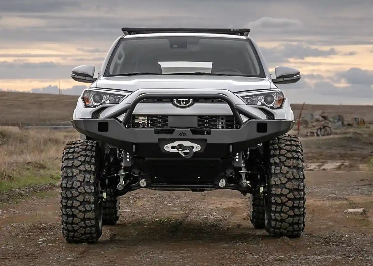 Hi - Lite Overland Toyota 4Runner Front Bumper 5th Gen (2010 - 2024) [PreRunner Bull Bar] - TEQ Offroad