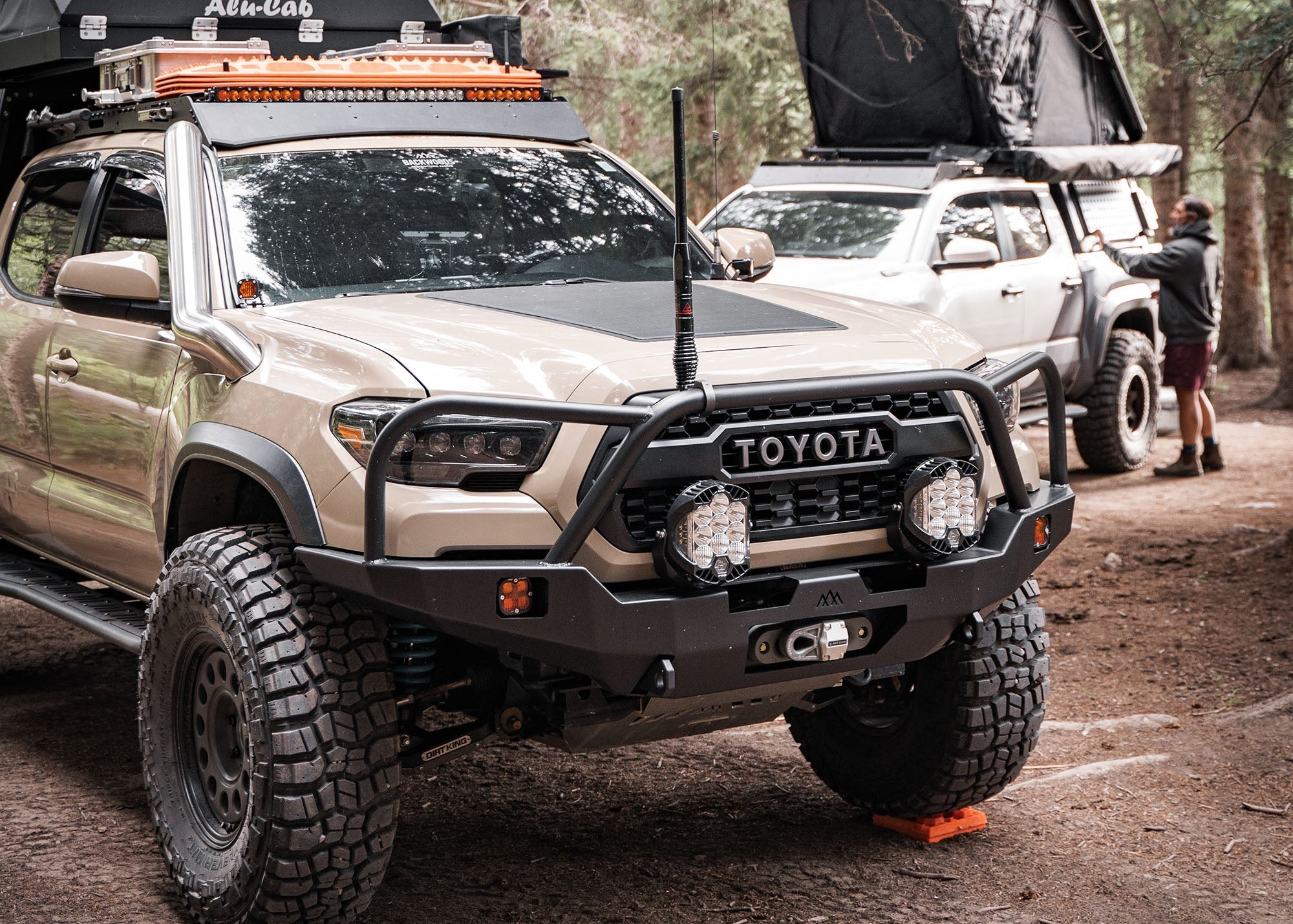 Hi - Lite Overland Toyota Tacoma Front Bumper 3rd Gen (2016 - 2023) [Bull Bar] - TEQ Offroad