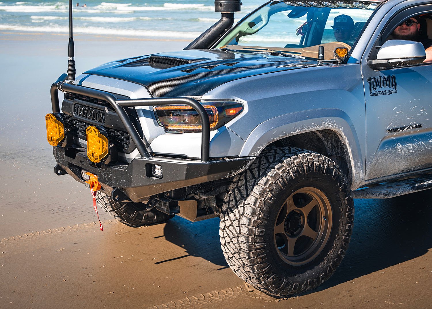 Hi - Lite Overland Toyota Tacoma Front Bumper 3rd Gen (2016 - 2023) [Bull Bar] - TEQ Offroad